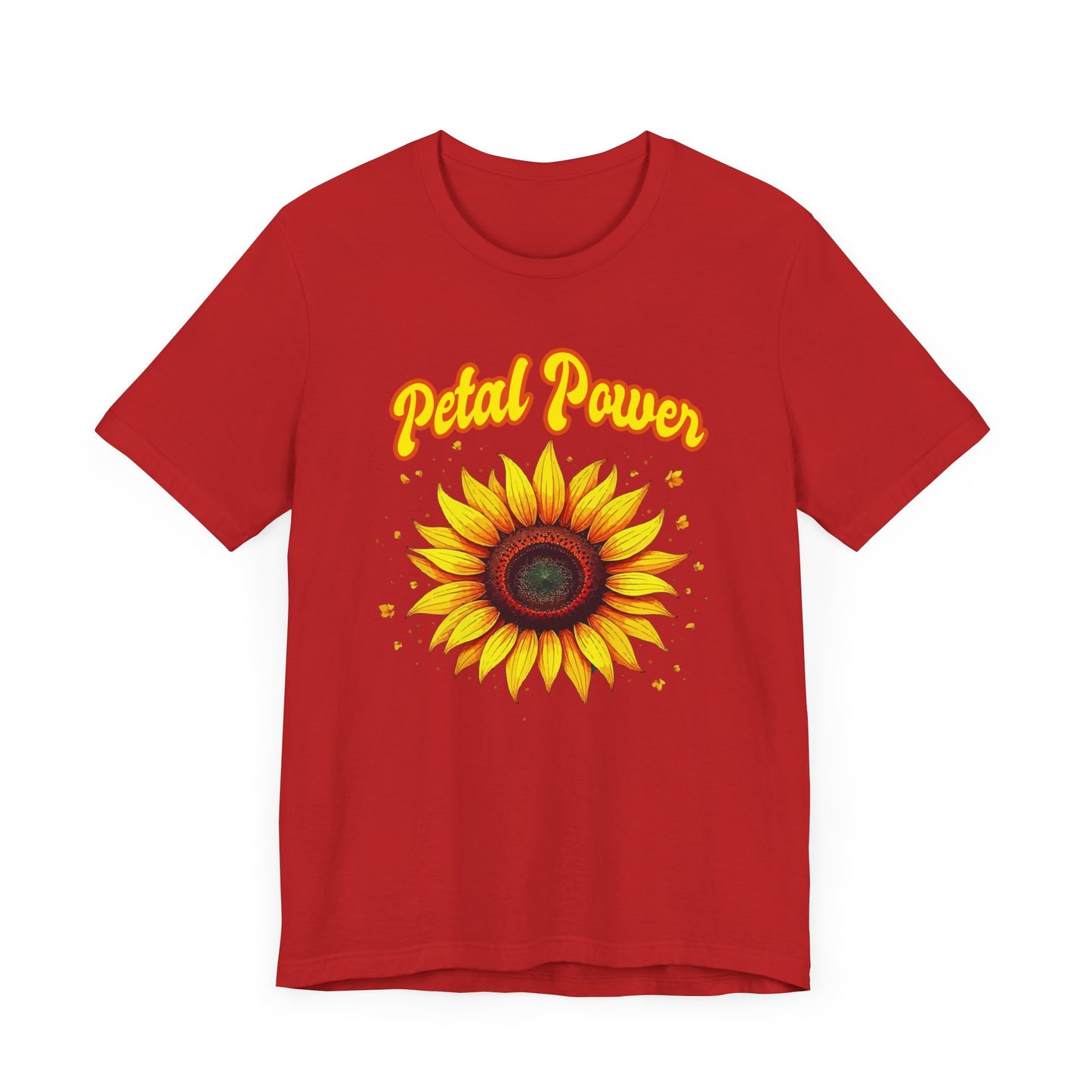 Petal Power Tee, Floral Mood Shirt, Garden Girl Top, Spring Energy Graphic, Nature Strength Gift Tee