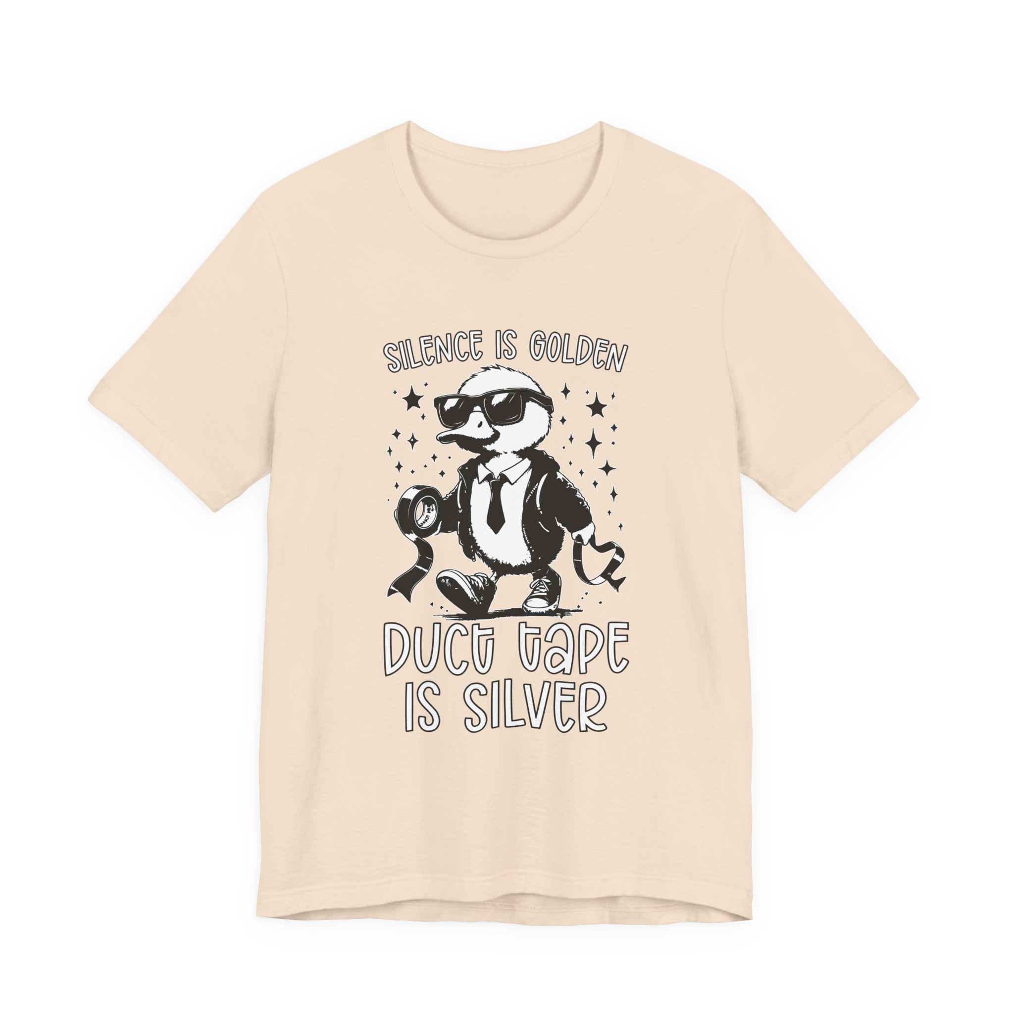Silence Is Golden Duck Tape Is Silver T-Shirt – Funny Duck Graphic Tee