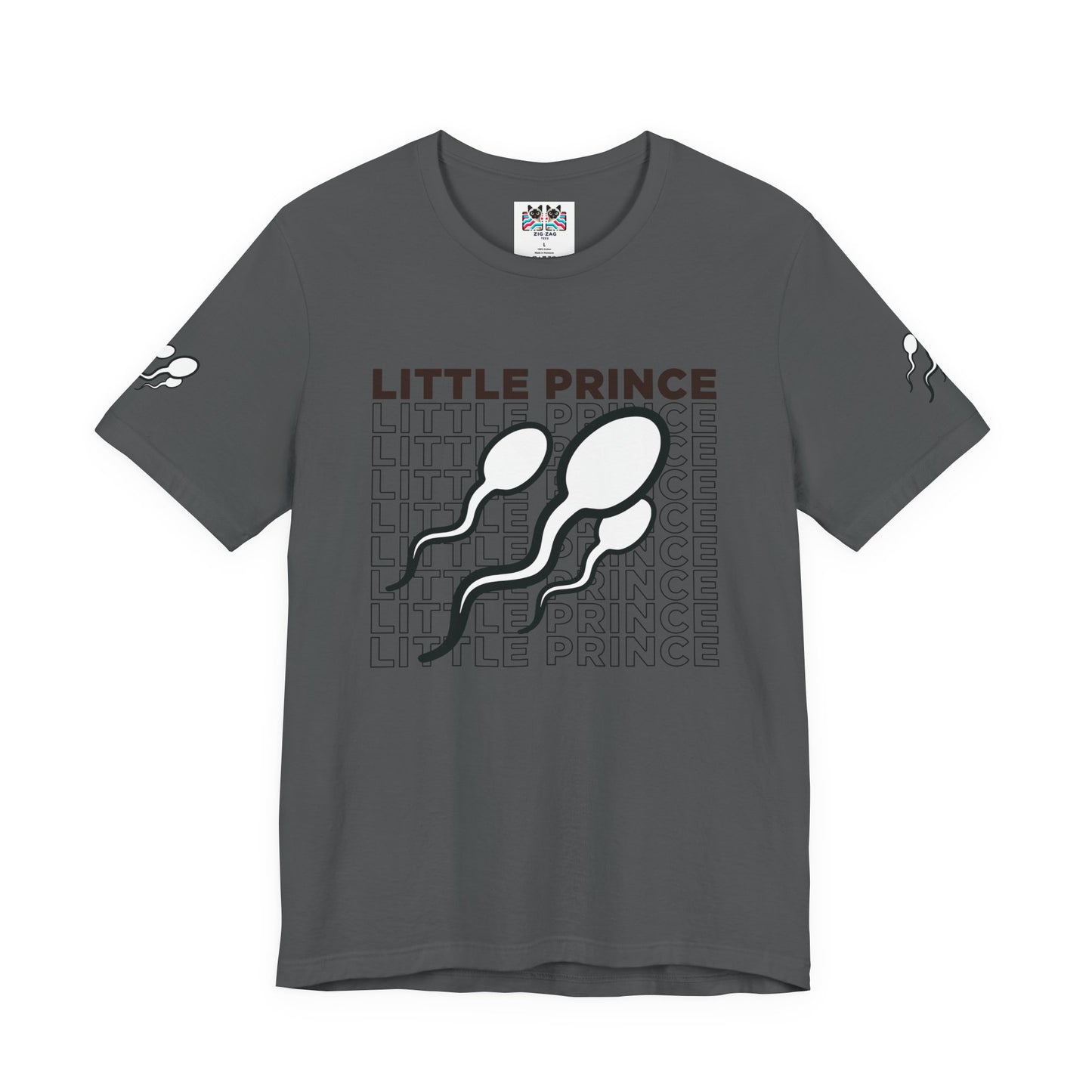 Little Prince T-Shirt – Funny Sperm Typography Conception Humor Graphic Tee