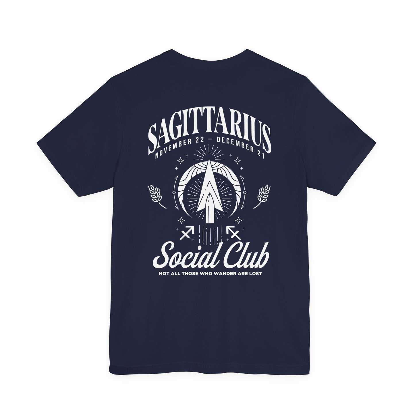 Sagittarius Social Club T-Shirt – Not All Those Who Wander Are Lost