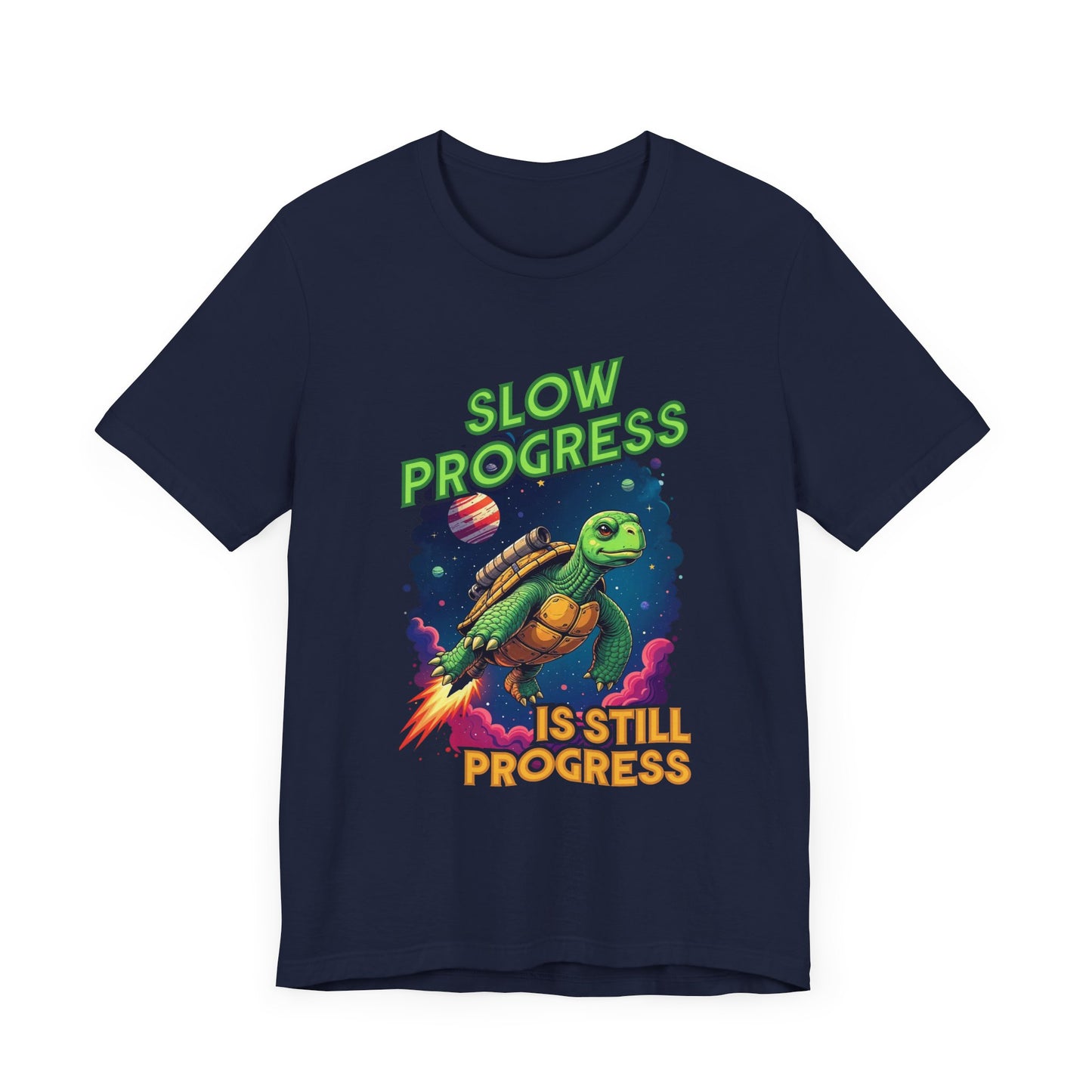 Slow Progress Is Still Progress Motivational Turtle T-Shirt
