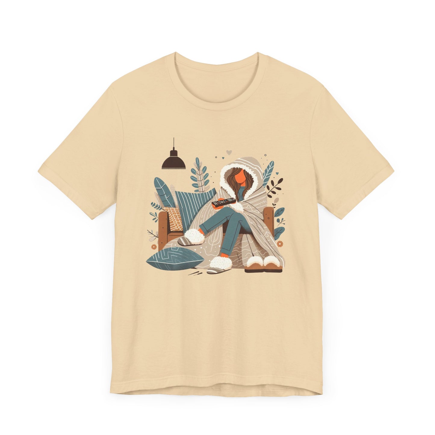 In My Lazy Era Relax and Unwind | Girl on Sofa with Remote Graphic T-Shirt