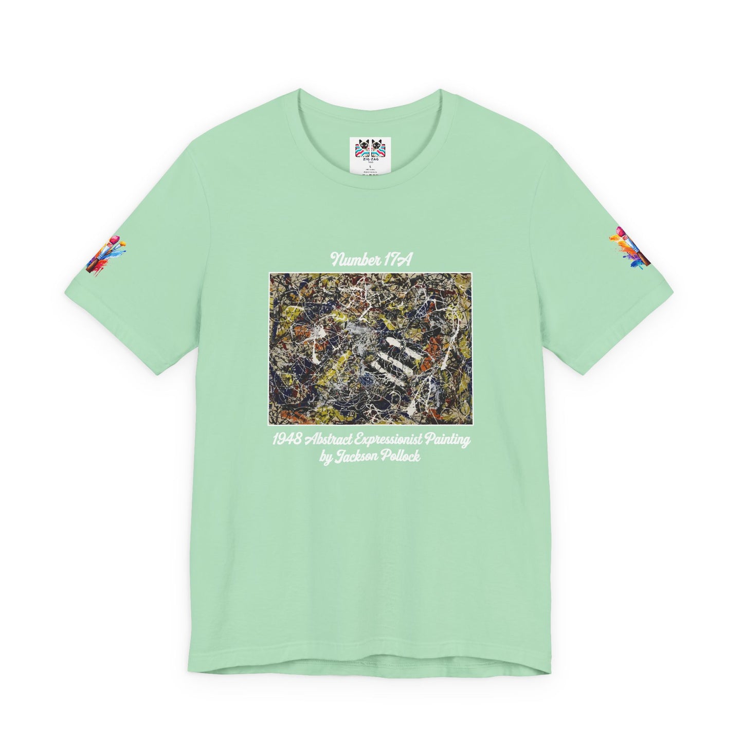 Jackson Pollock Number 17A T-Shirt – 1948 Abstract Expressionist Drip Painting Art Tee