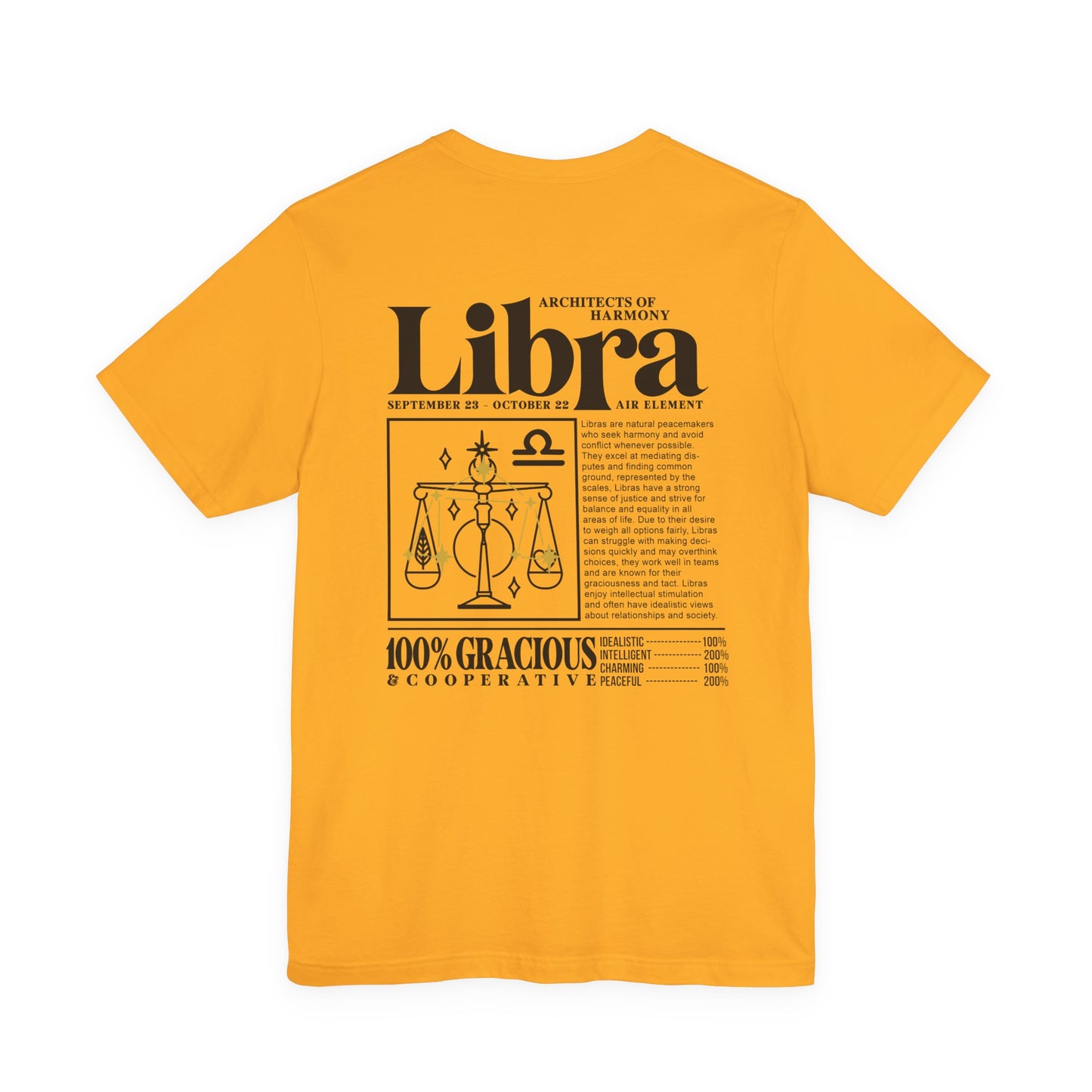 Libra Zodiac T-Shirt – Architects of Harmony Air Element
