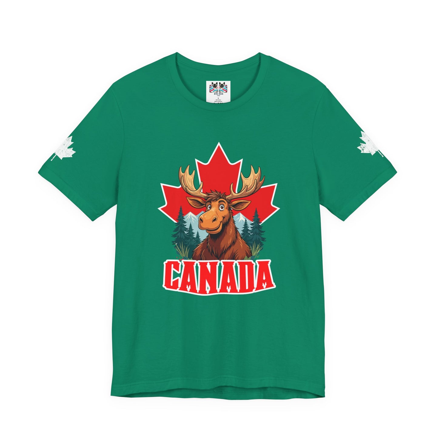 Canada Maple Moose Cartoon T-Shirt