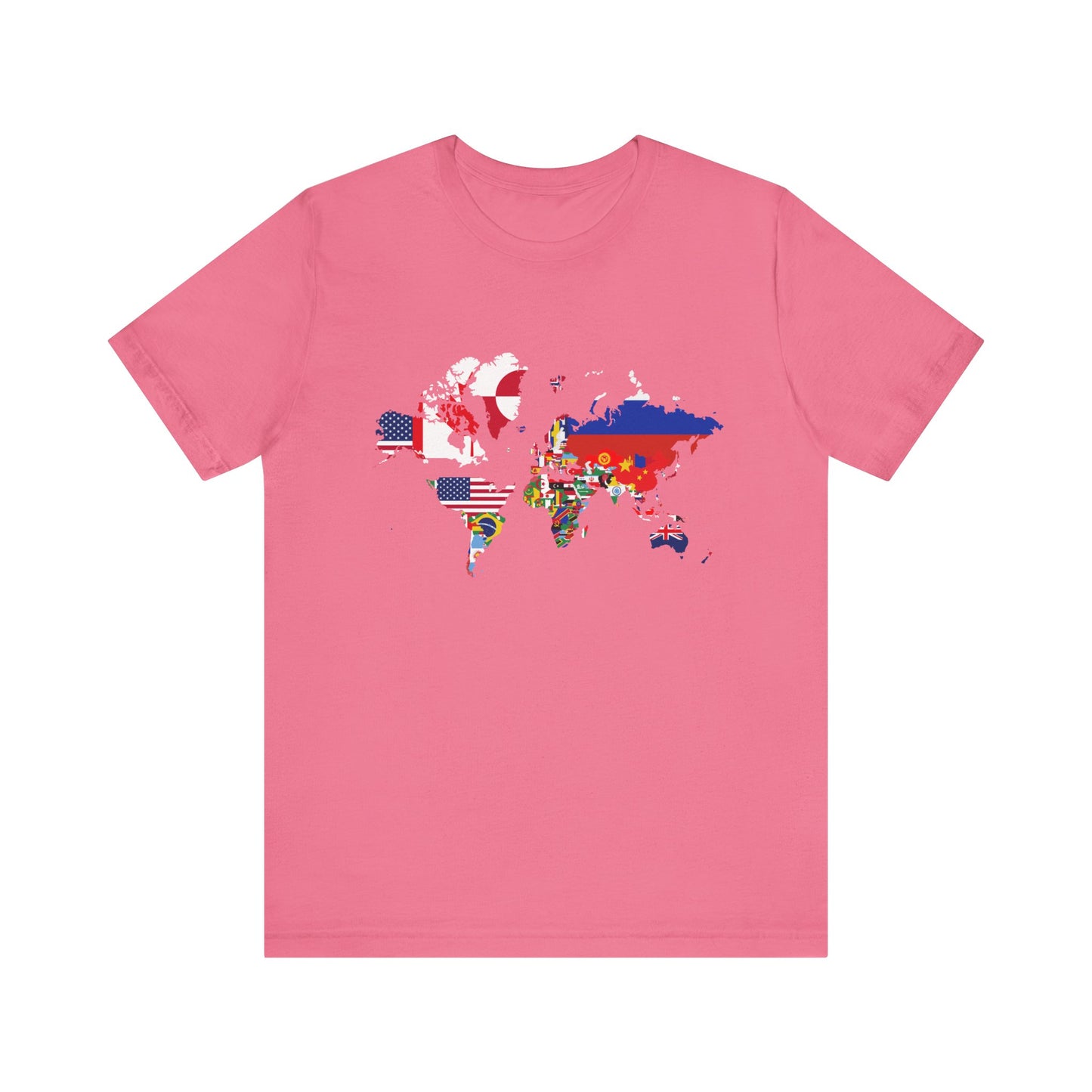 World Map Country Flags - Travel & Wanderlust T-Shirt