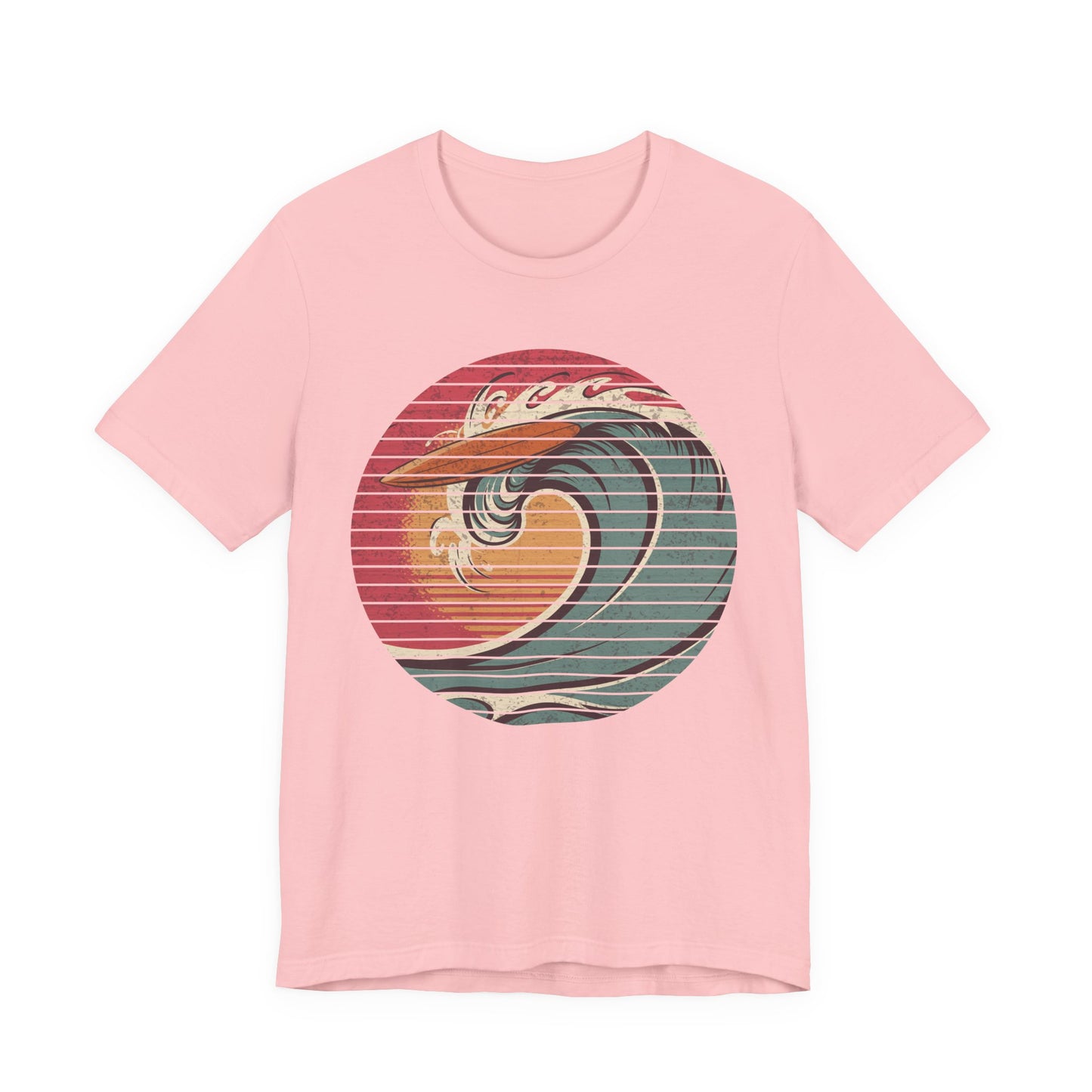 Ride the Wave – Surfboard & Sun Adventure Graphic T-Shirt