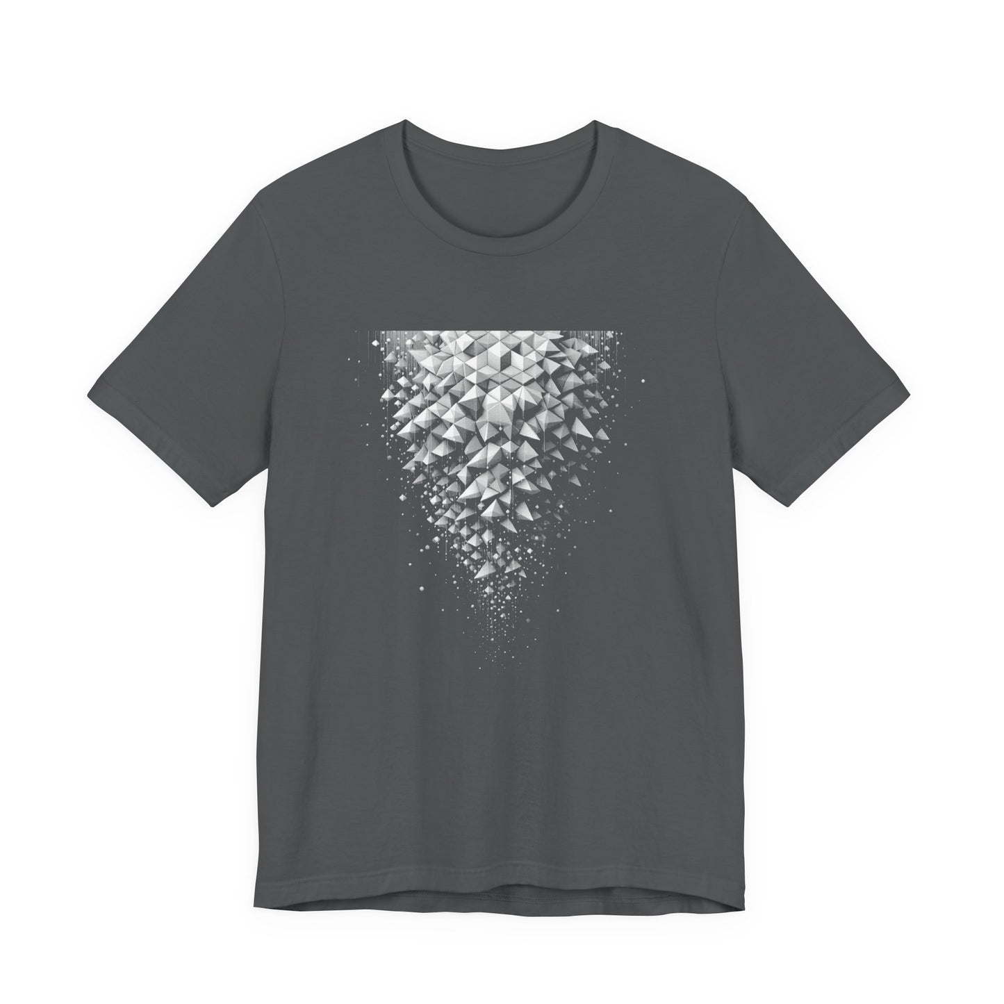 Hexagonal Flow – Falling Hexagon Pattern Graphic T-Shirt