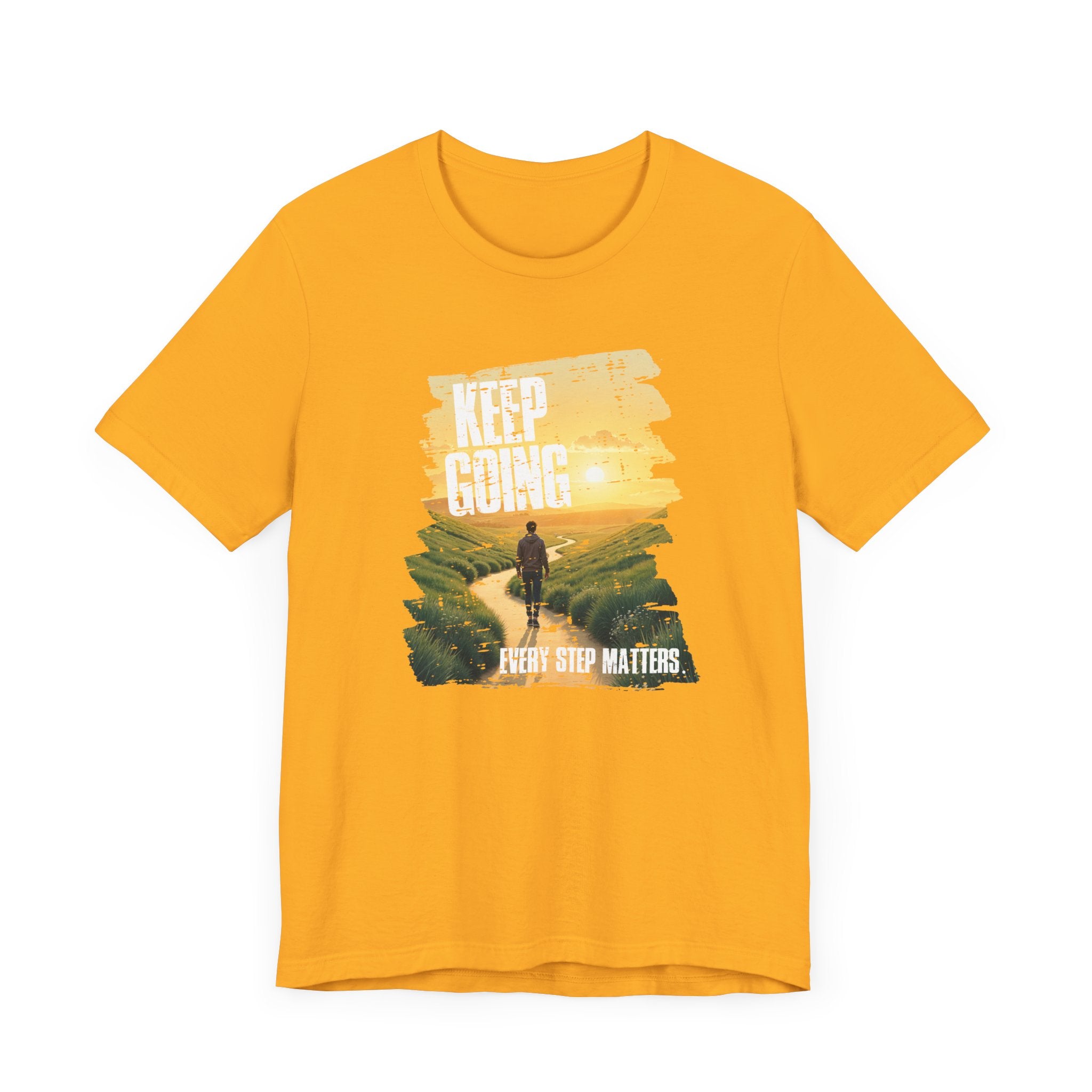 Keep Going Tee, Motivational Quote Shirt, Perseverance Message Tee, Positivity Boost Top, Mental Health Support Gift