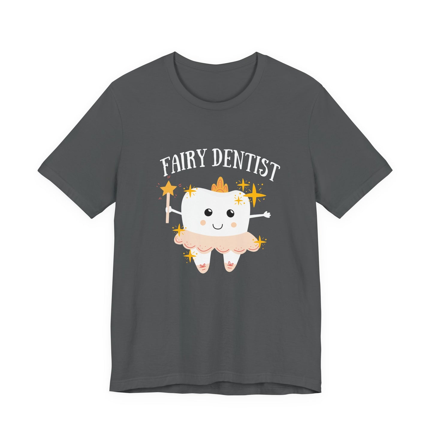 Fairy Dentist T Shirt Large Smiling Tooth with Wand and Fairy Costume