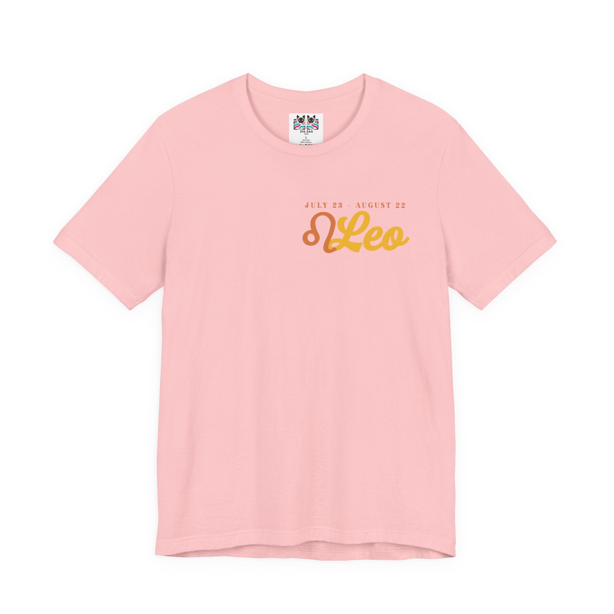 Leo Zodiac T-Shirt – Heart of the Lion, Spirit of the Sun Astrological wheel