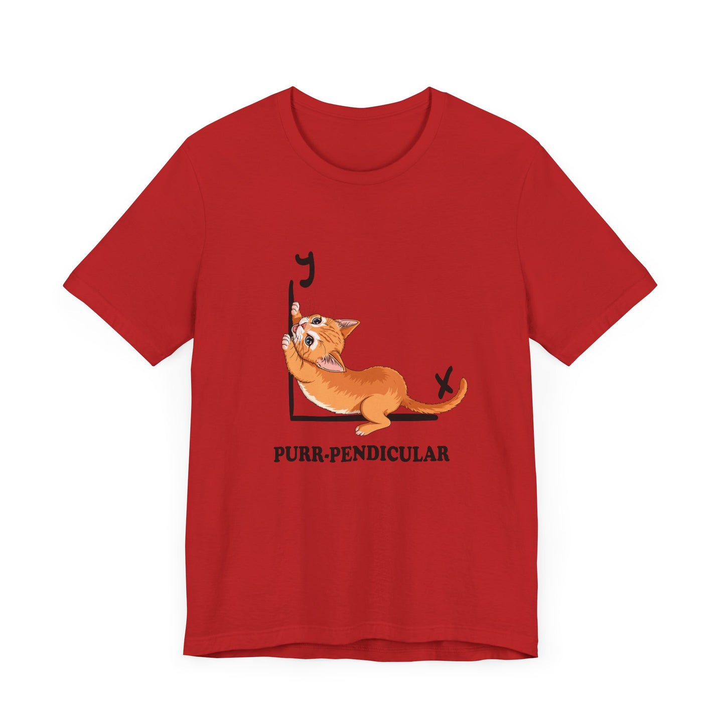 Math Cat Pun Shirt – Purr-pendicular Perpendicular Lines Graphic