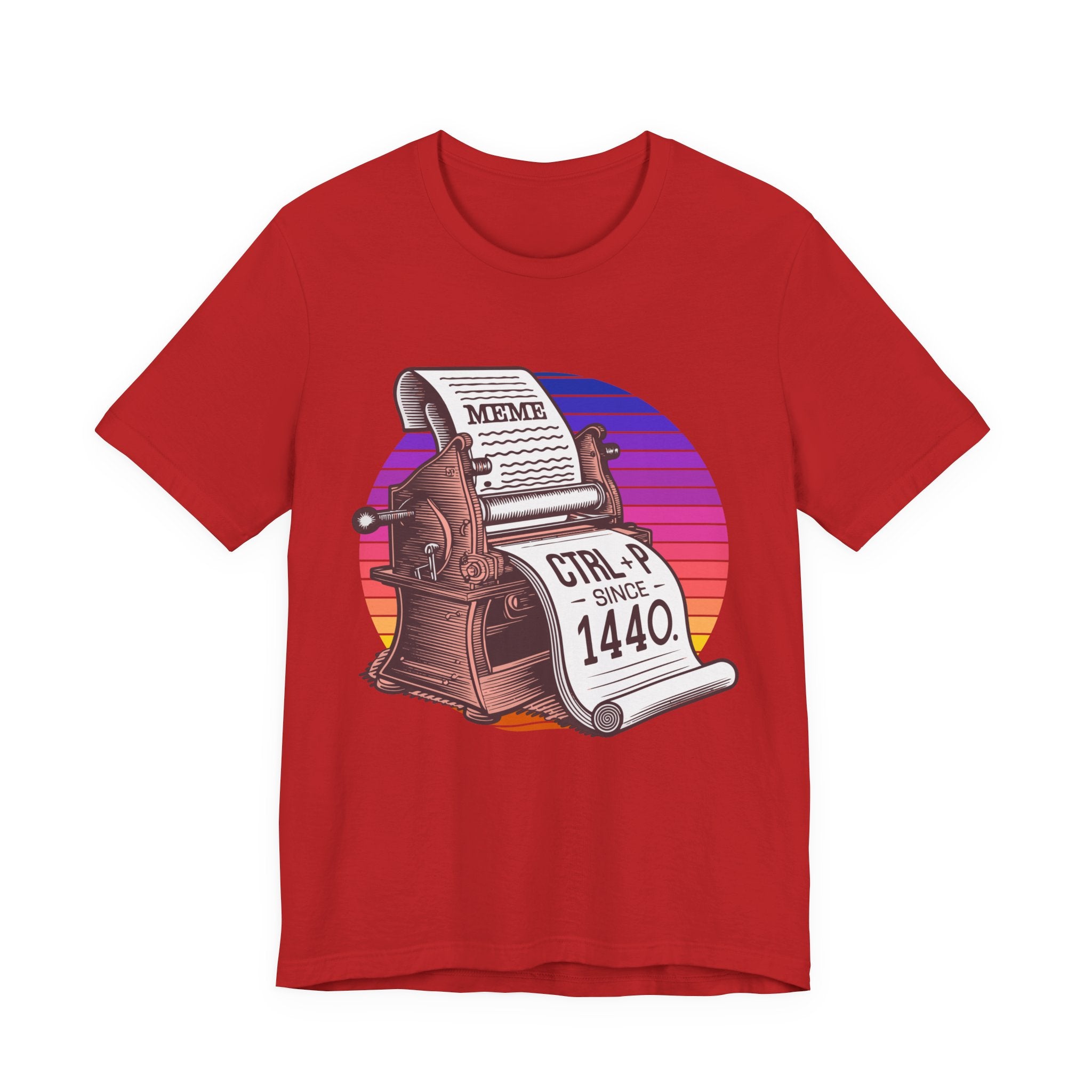 CTRL + P Since 1440 Tshirt – The Printing Press Meme Edition
