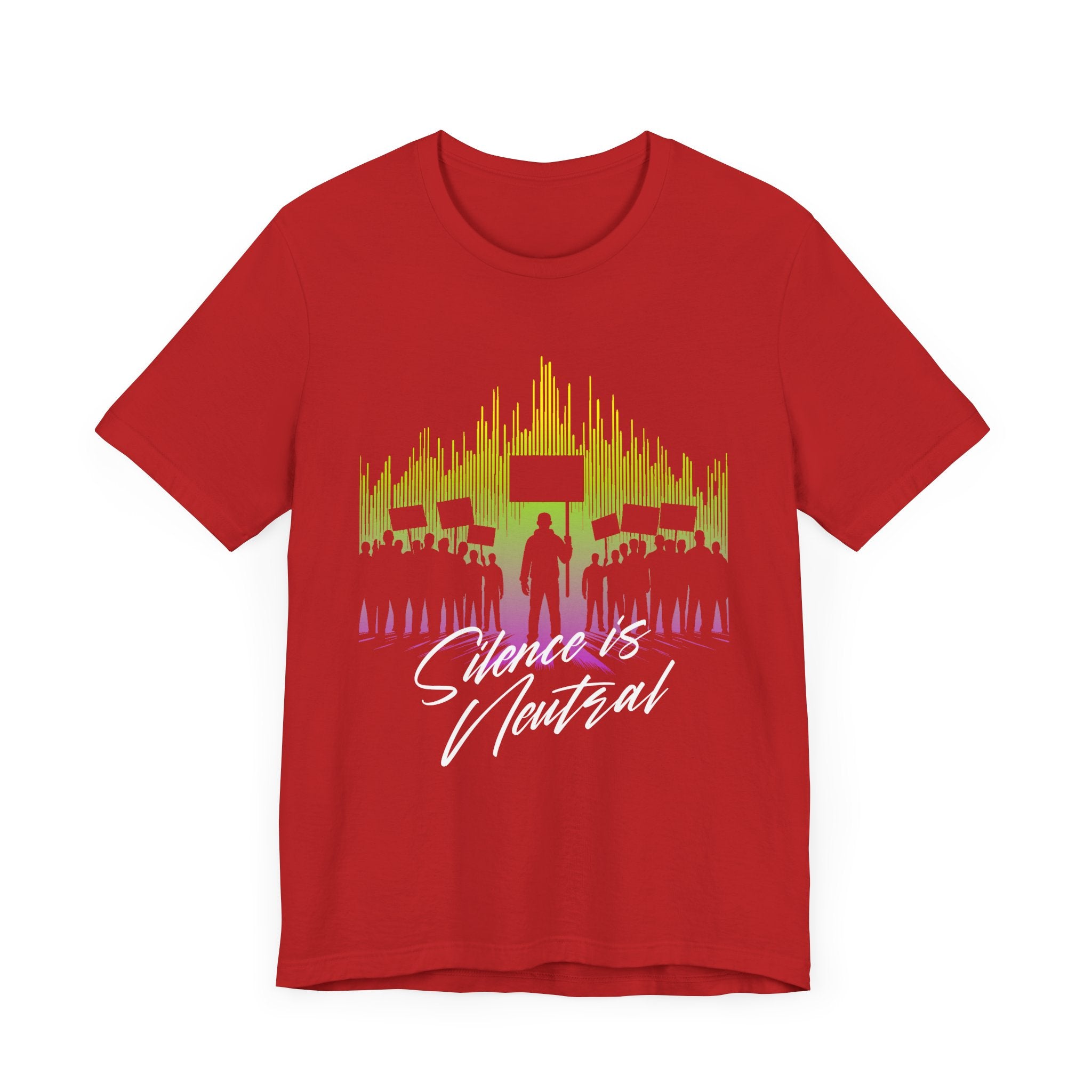 Silence is Neutral | Protest Crowd Graphic T-Shirt