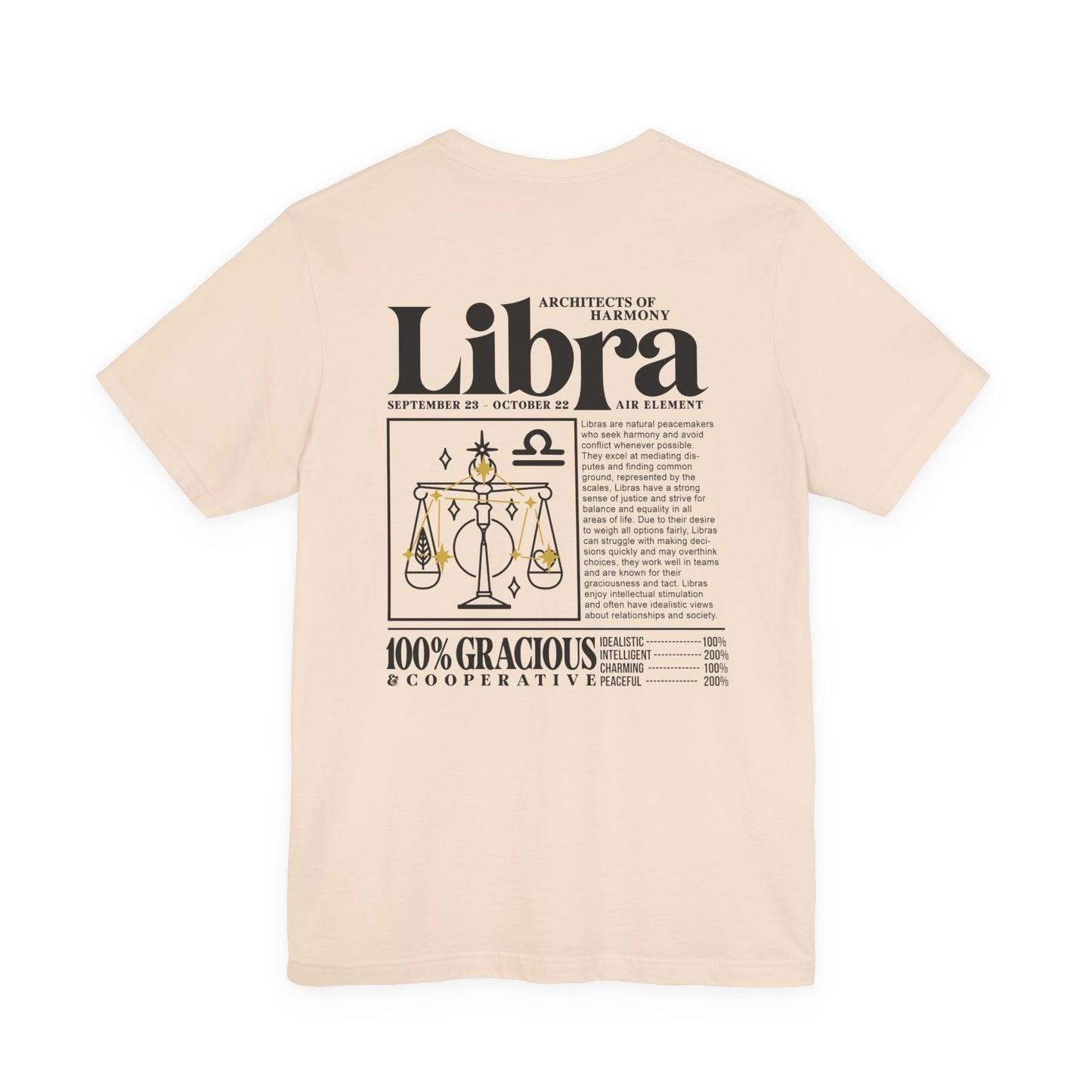 Libra Zodiac T-Shirt – Architects of Harmony Air Element