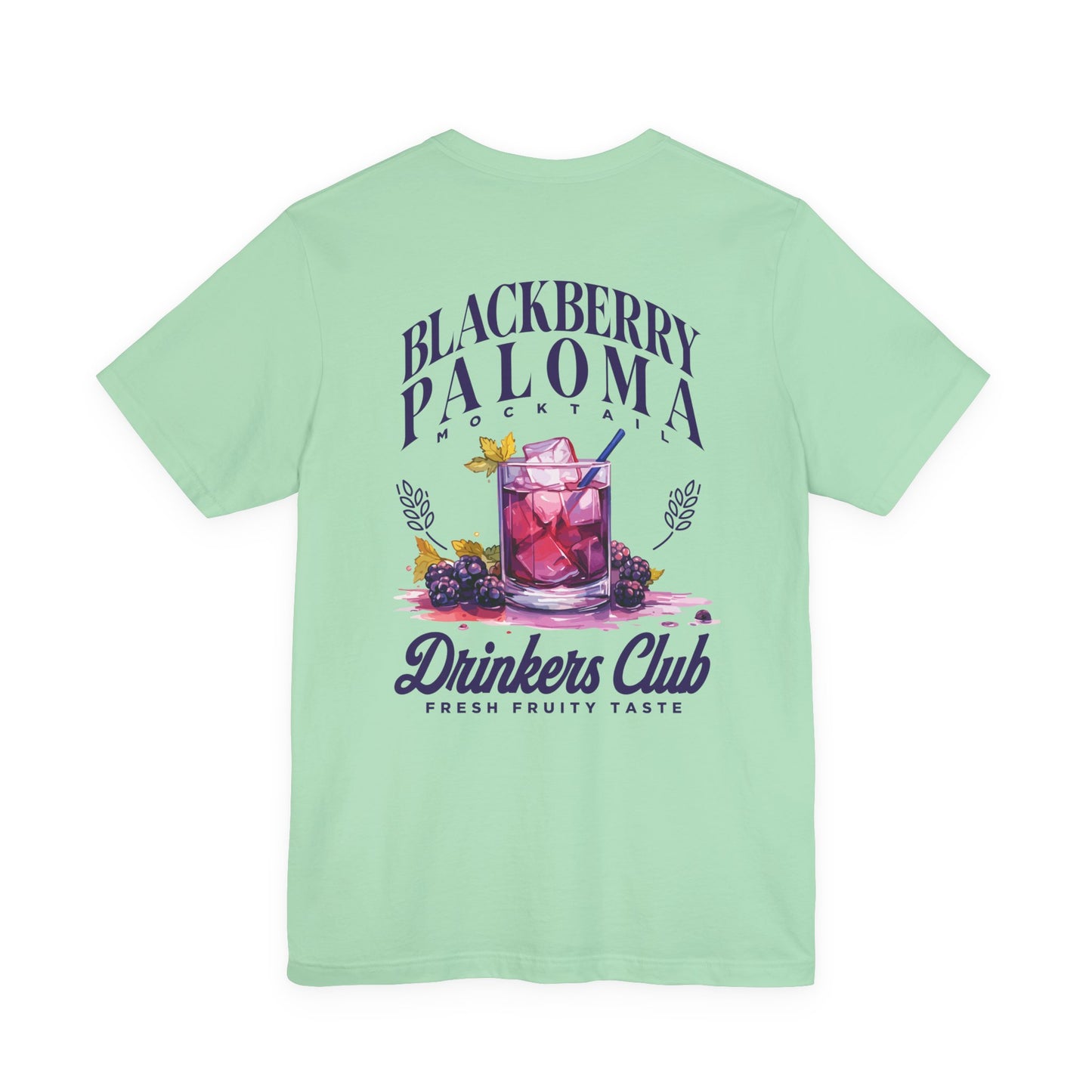 Blackberry Paloma Mocktail Drinkers Club Tshirt – Fresh Fruity Taste