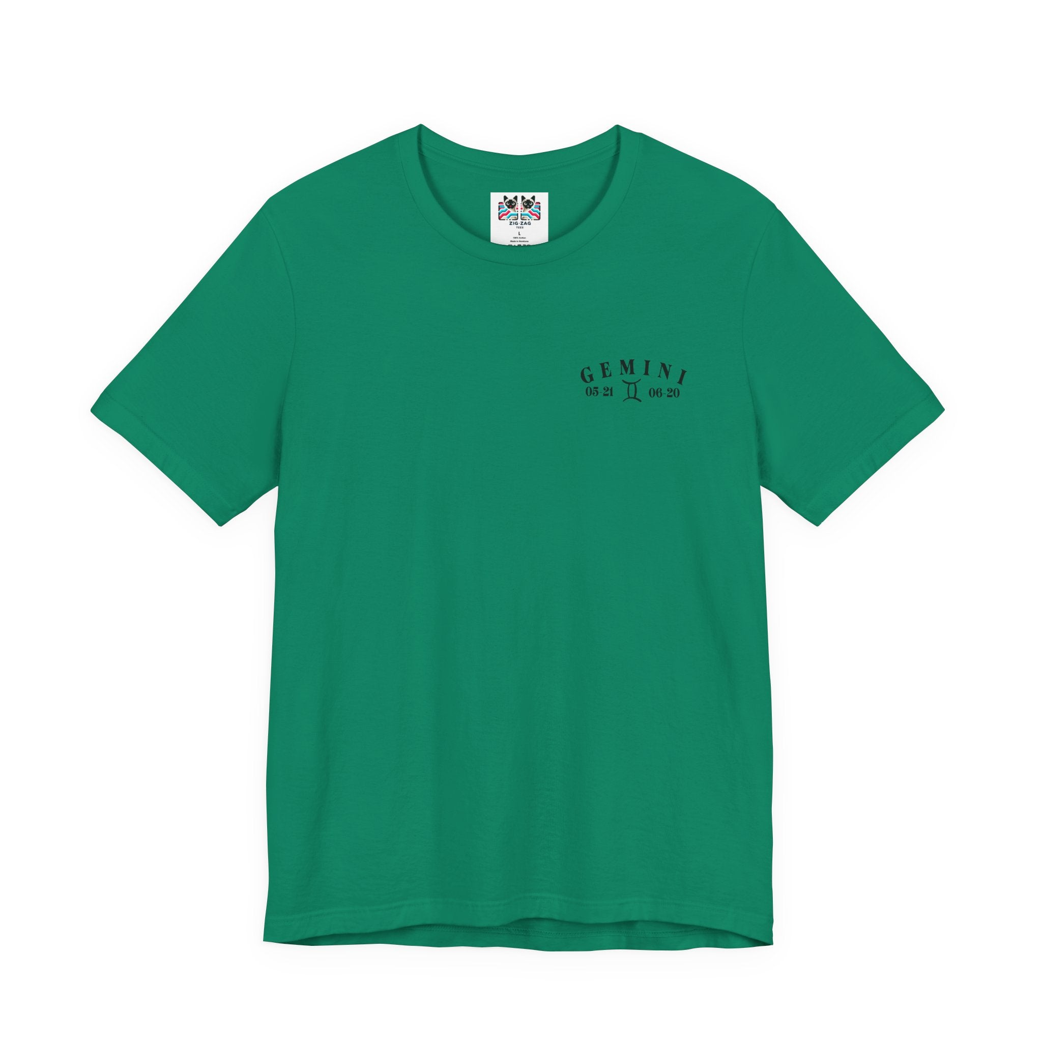 Gemini Zodiac T-Shirt – Ornate Twins with Constellation and Floral Design