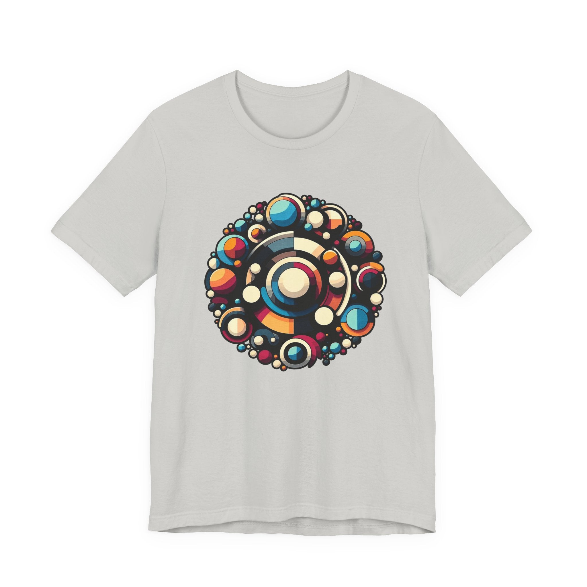 Circular Harmony – Colorful Circles Pattern Graphic T-Shirt