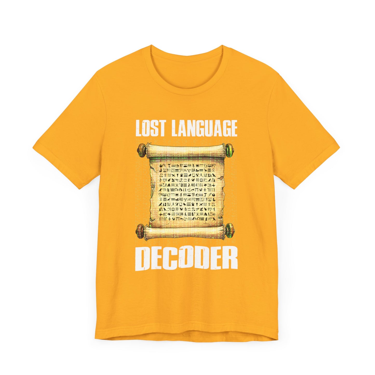 Lost Language Decoder Tee, Ancient Code Shirt, Linguistics Nerd Top, Script Symbol Graphic, Historian Puzzle Gift