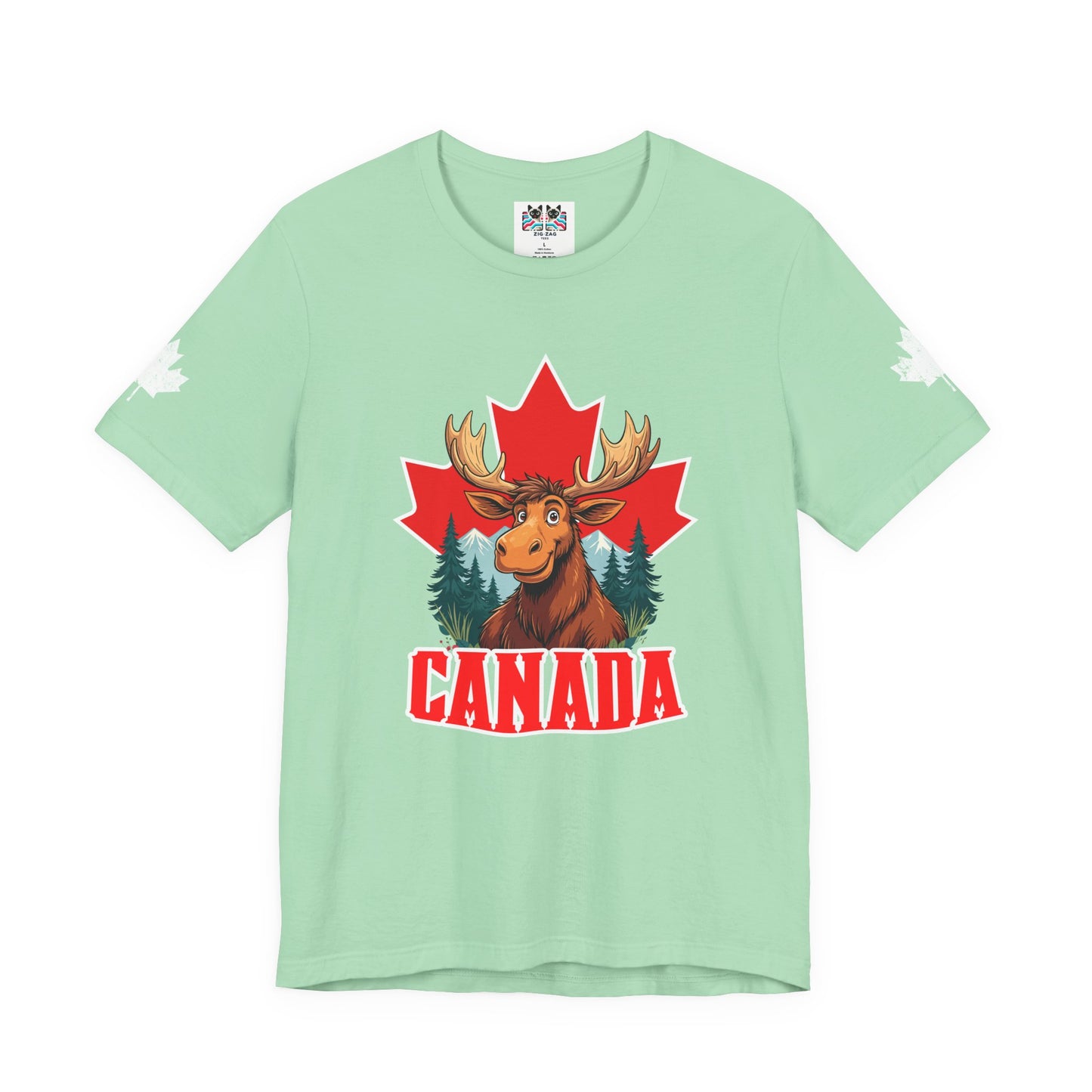 Canada Maple Moose Cartoon T-Shirt