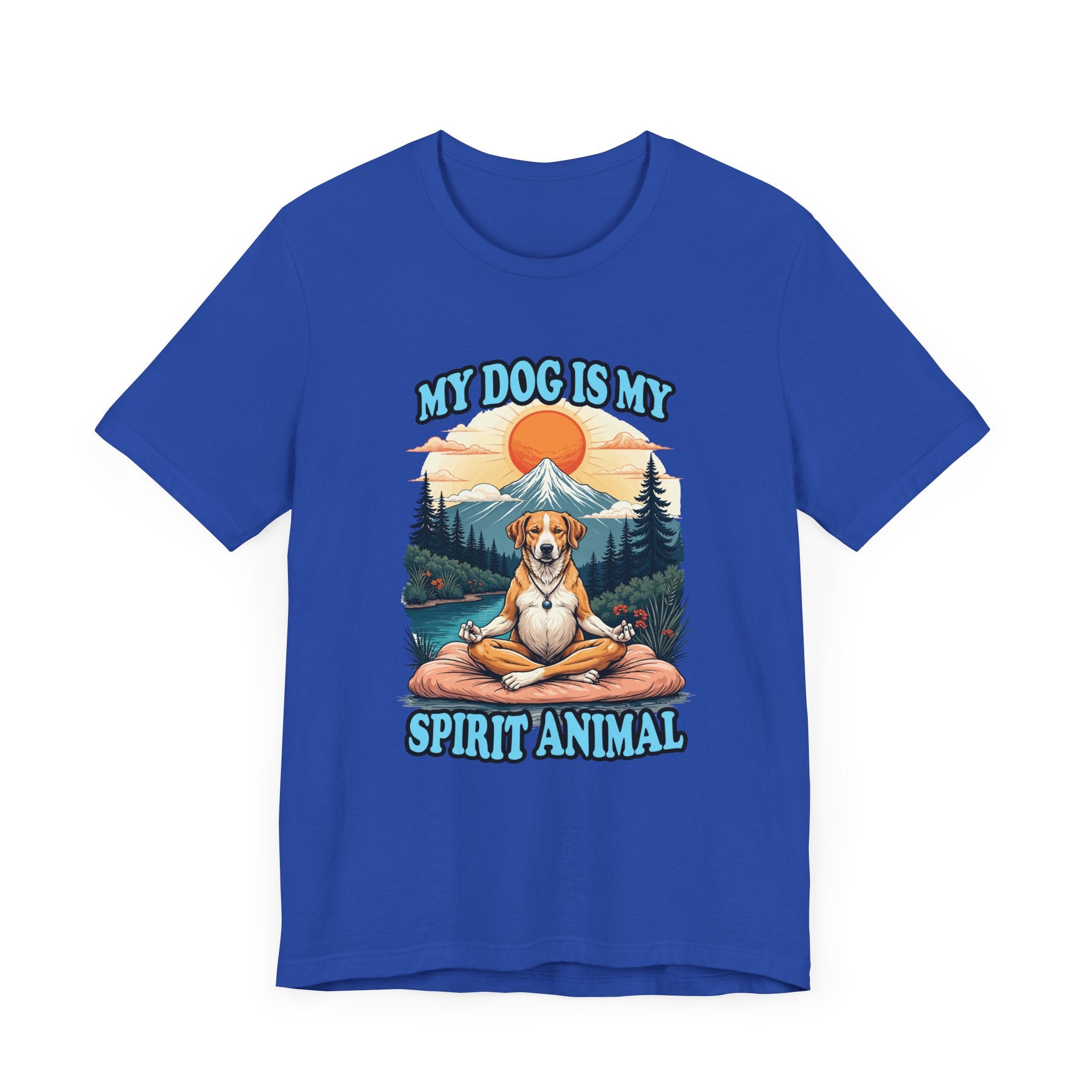 My Dog Is My Spirit Animal T-Shirt – Meditating Dog Nature Graphic Tee