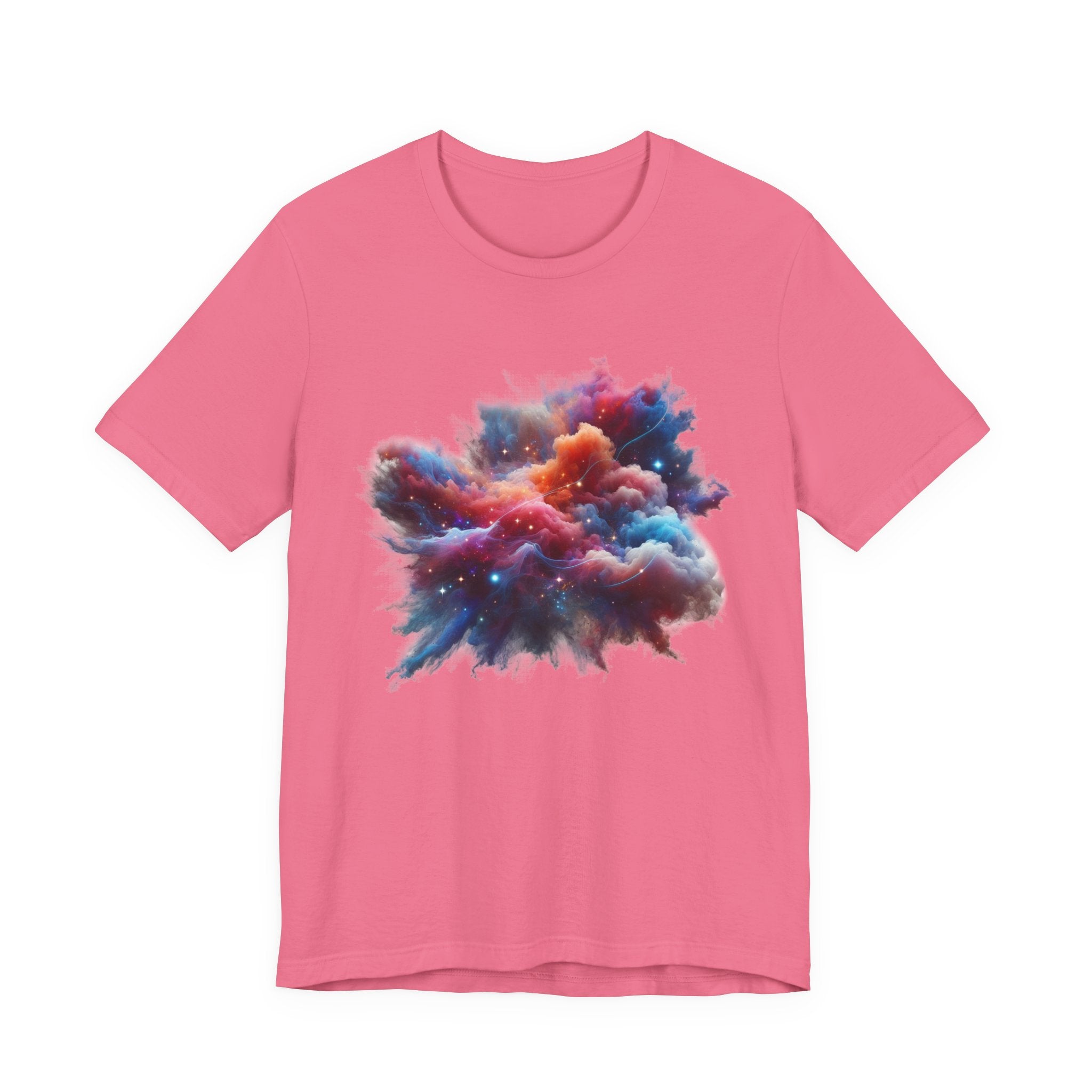 Cosmic Smoke – Colorful Space Swirl Graphic T-Shirt