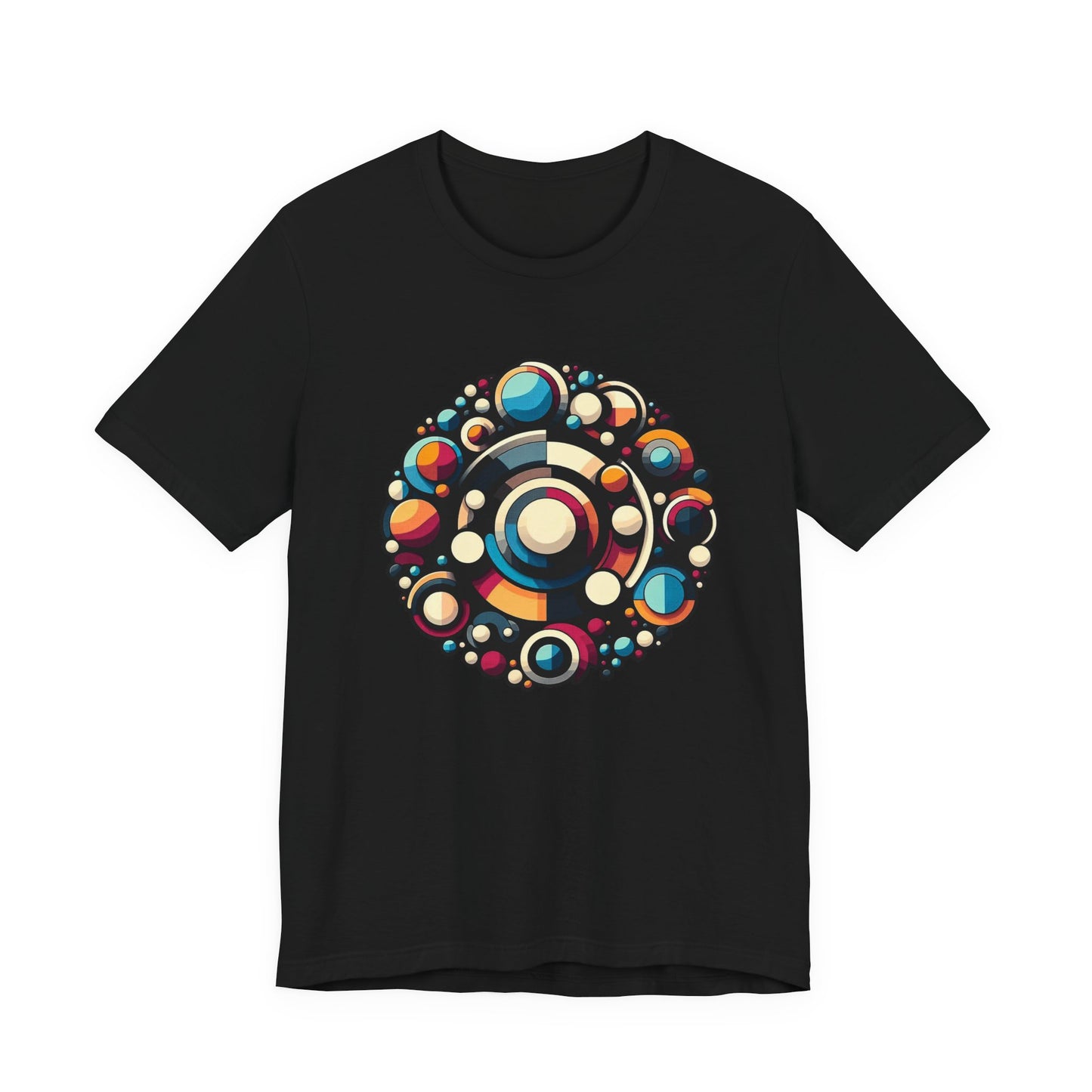 Circular Harmony – Colorful Circles Pattern Graphic T-Shirt
