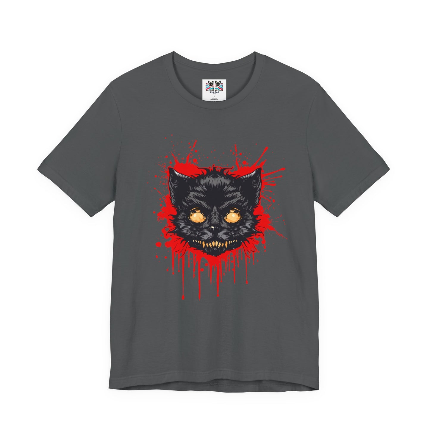 Haunted Zombie Cat Horror House T-Shirt