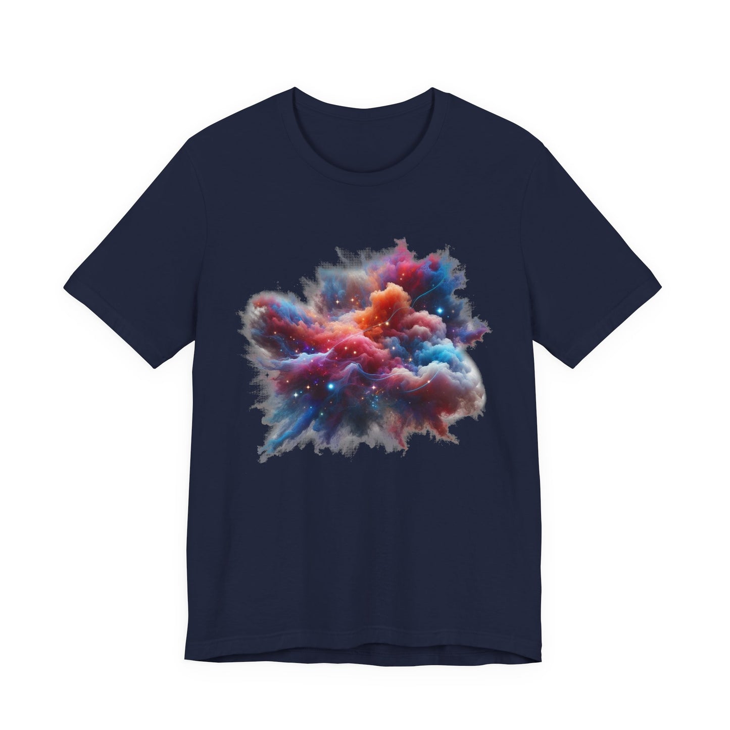 Cosmic Smoke – Colorful Space Swirl Graphic T-Shirt