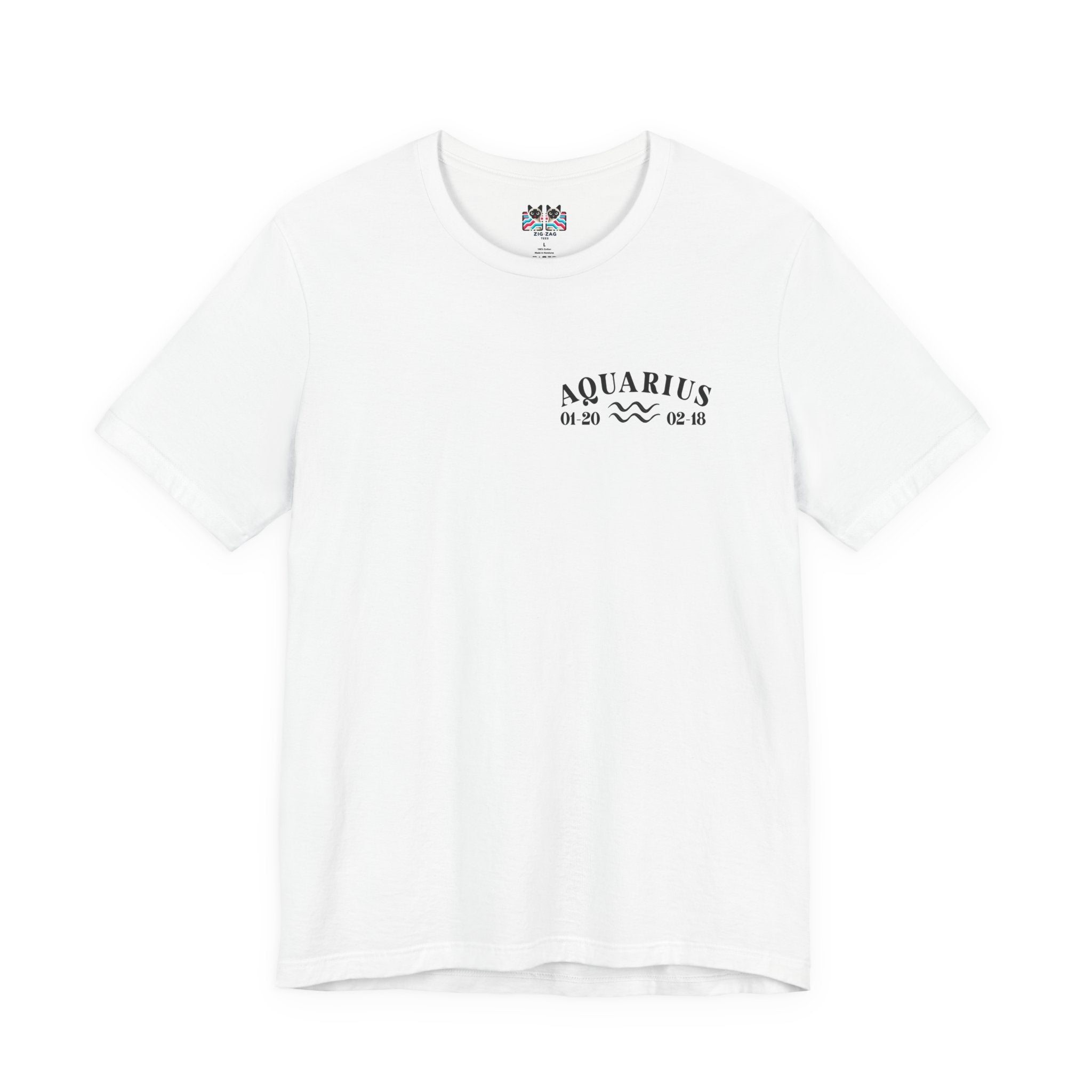 Aquarius Constellation & Floral Zodiac T-Shirt – January 20 to February 18