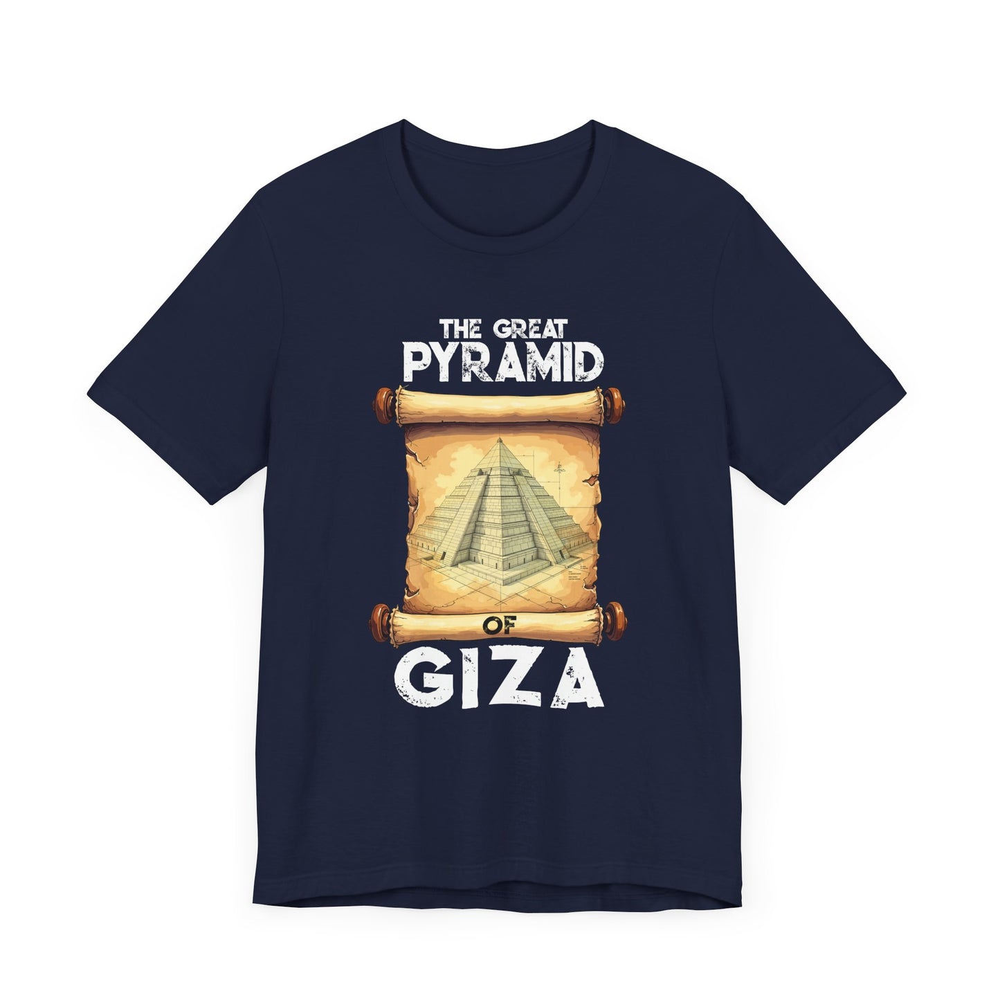 Pyramid Blueprint Tee, Ancient Design Shirt, Egypt History Graphic Tee, Architectural Genius Top, Cultural Heritage Gift