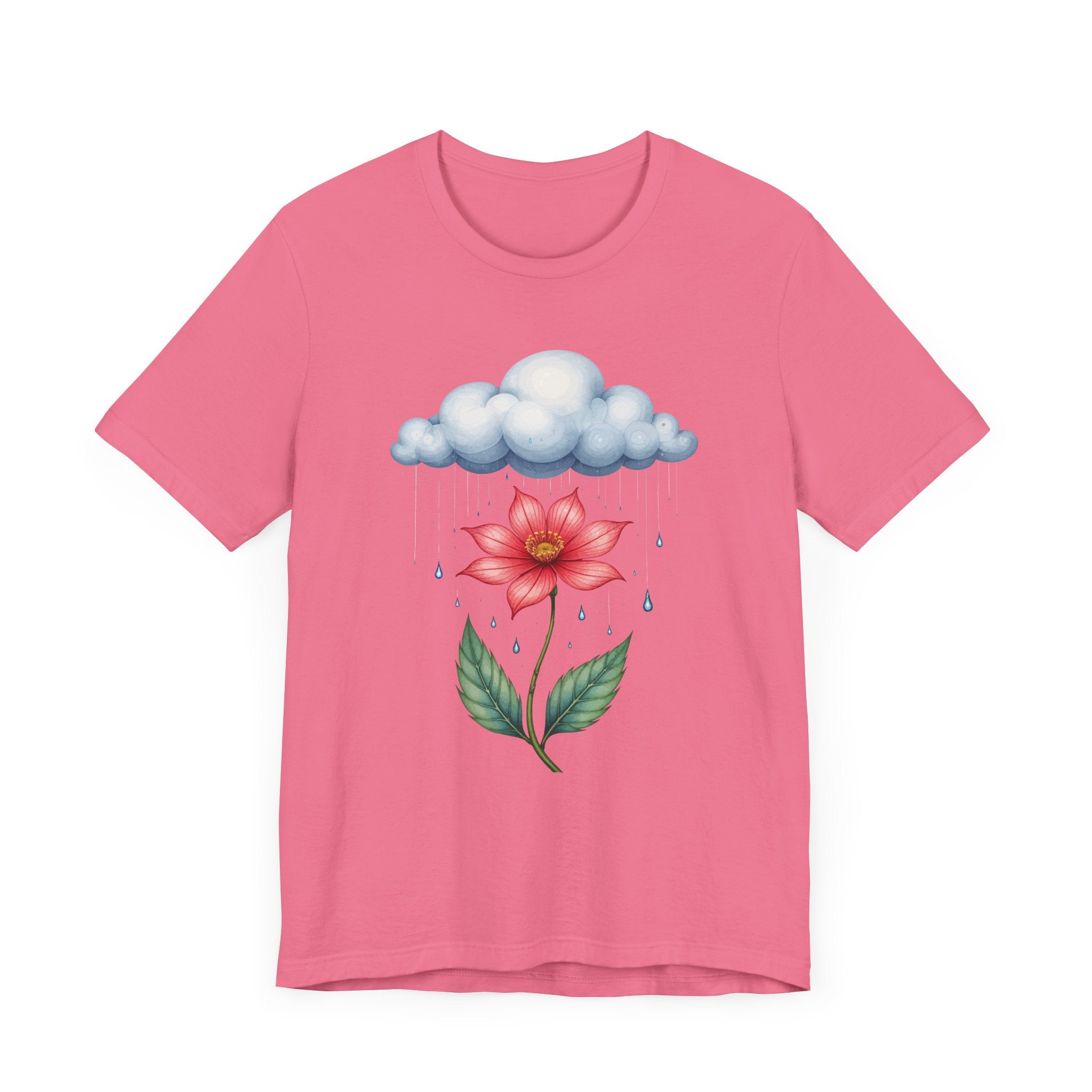 No Rain No Flowers Shirt Uplifting Growth Message Tee for Resilient Souls Who Know That Every Storm Brings Something Beautiful to Bloom