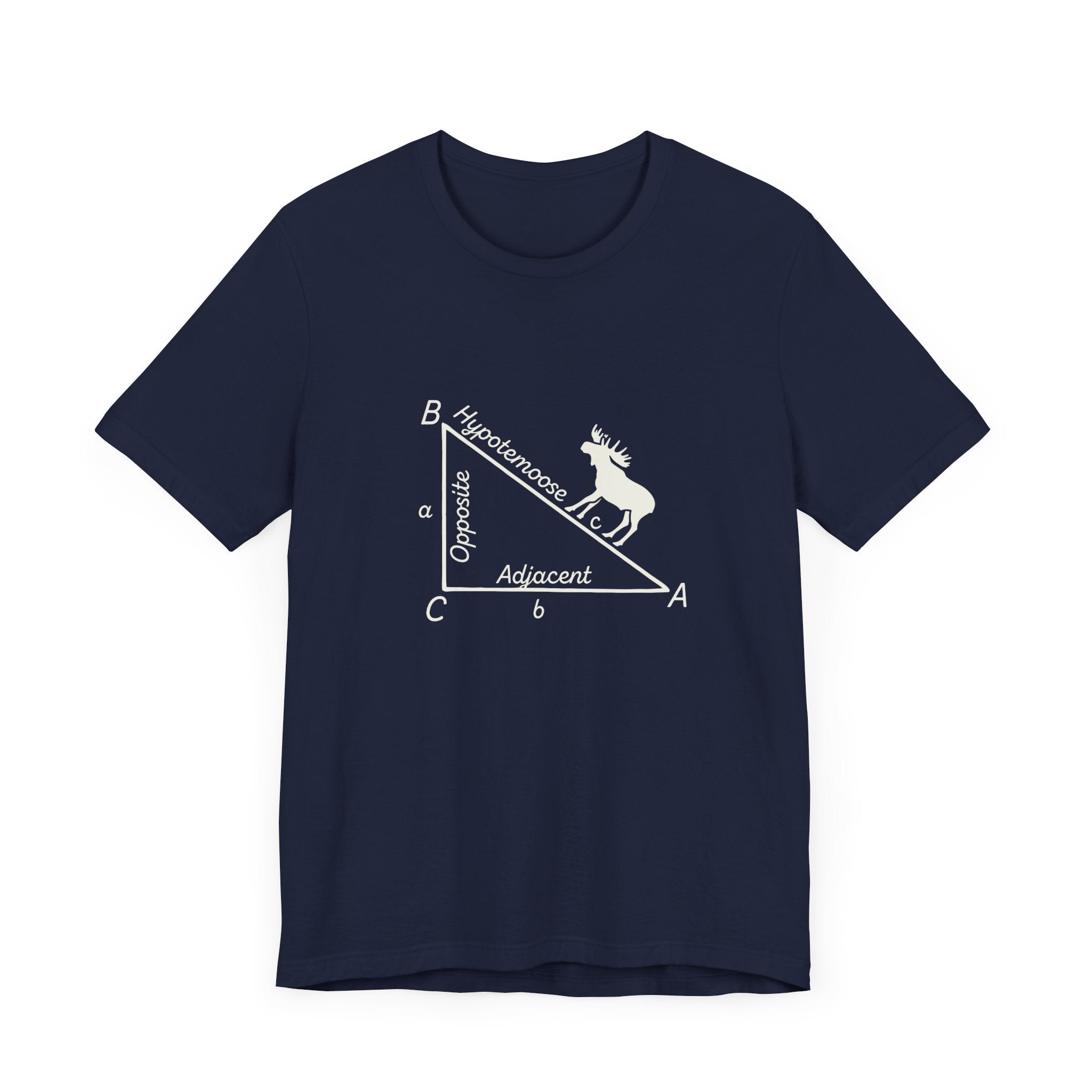 Moose on the Hypotenuse Shirt – Math Joke Right Triangle Graphic