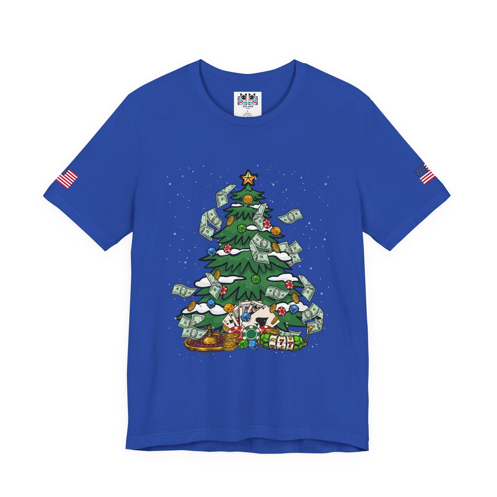 Casino Christmas Tree T-Shirt – Funny Gambling Holiday Tee for Gamblers