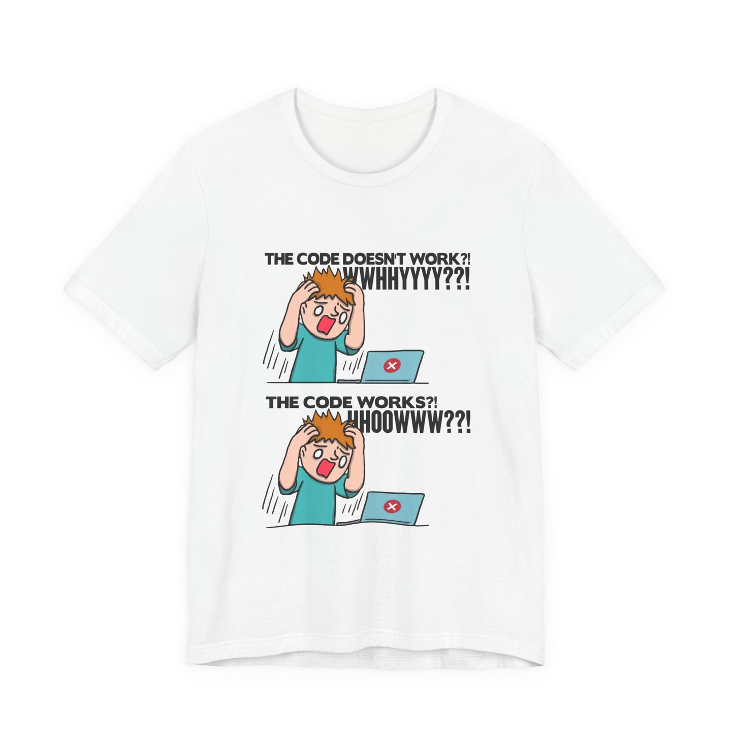 Code Works Confusion Funny Programmer T-Shirt