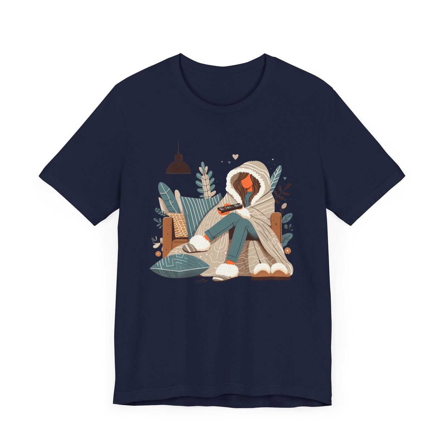 In My Lazy Era Relax and Unwind | Girl on Sofa with Remote Graphic T-Shirt