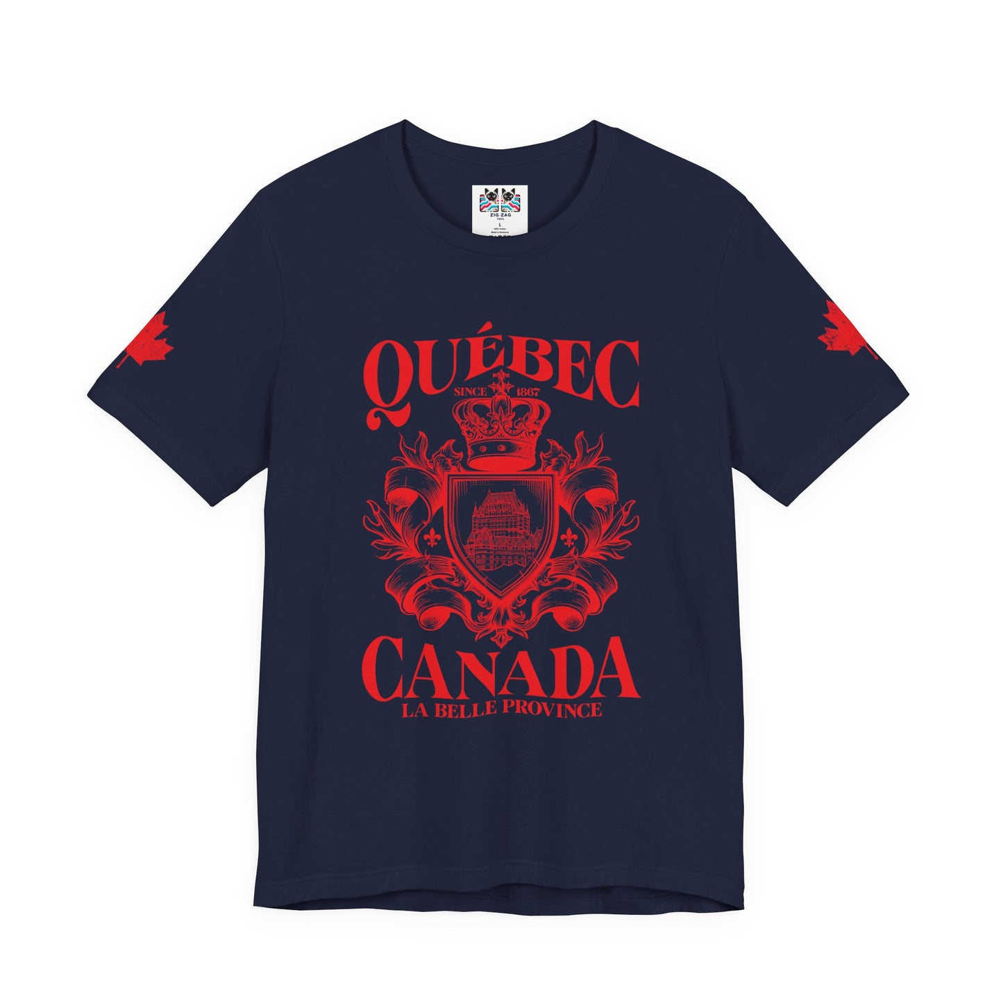 Québec La Belle Province Crest Canada T-Shirt