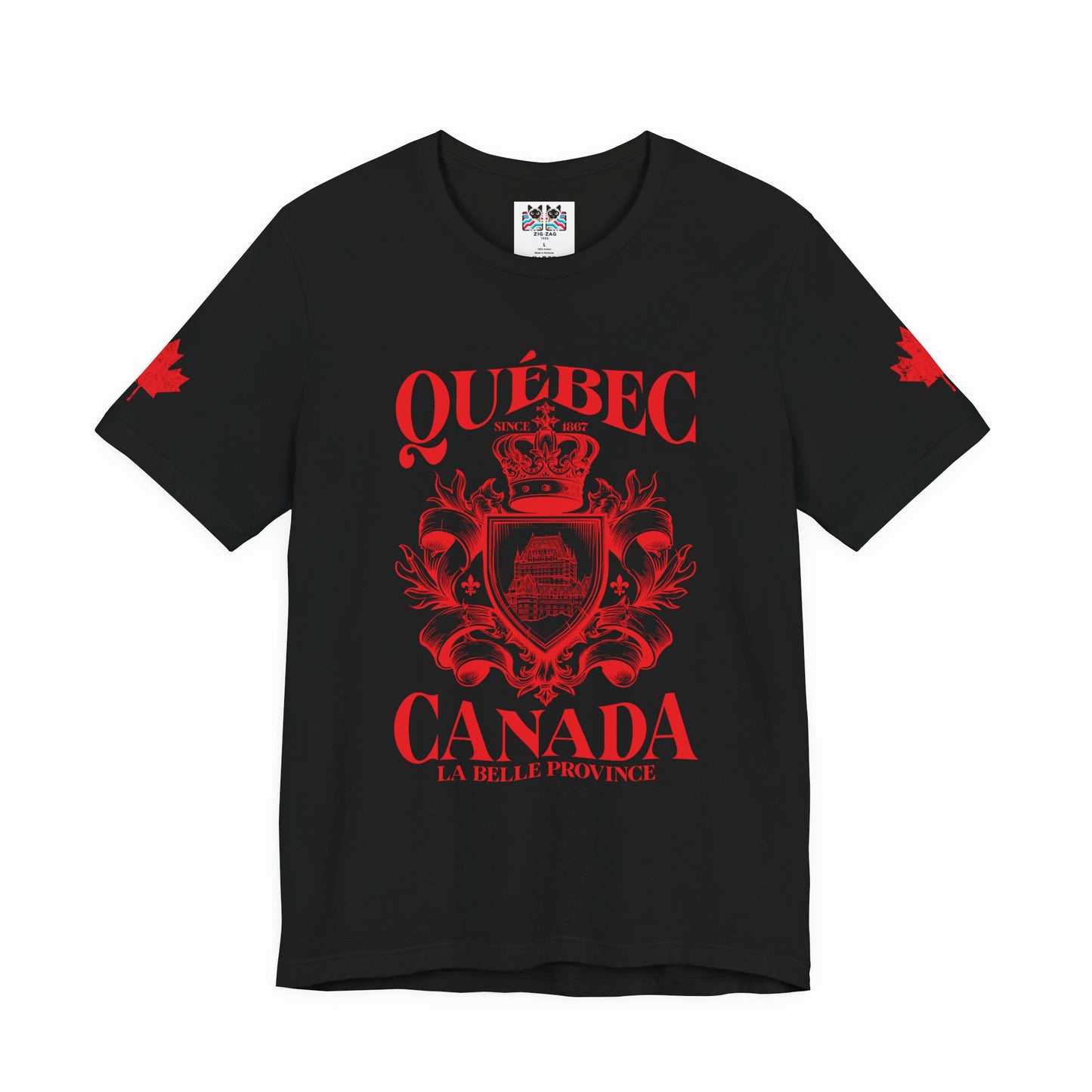 Québec La Belle Province Crest Canada T-Shirt