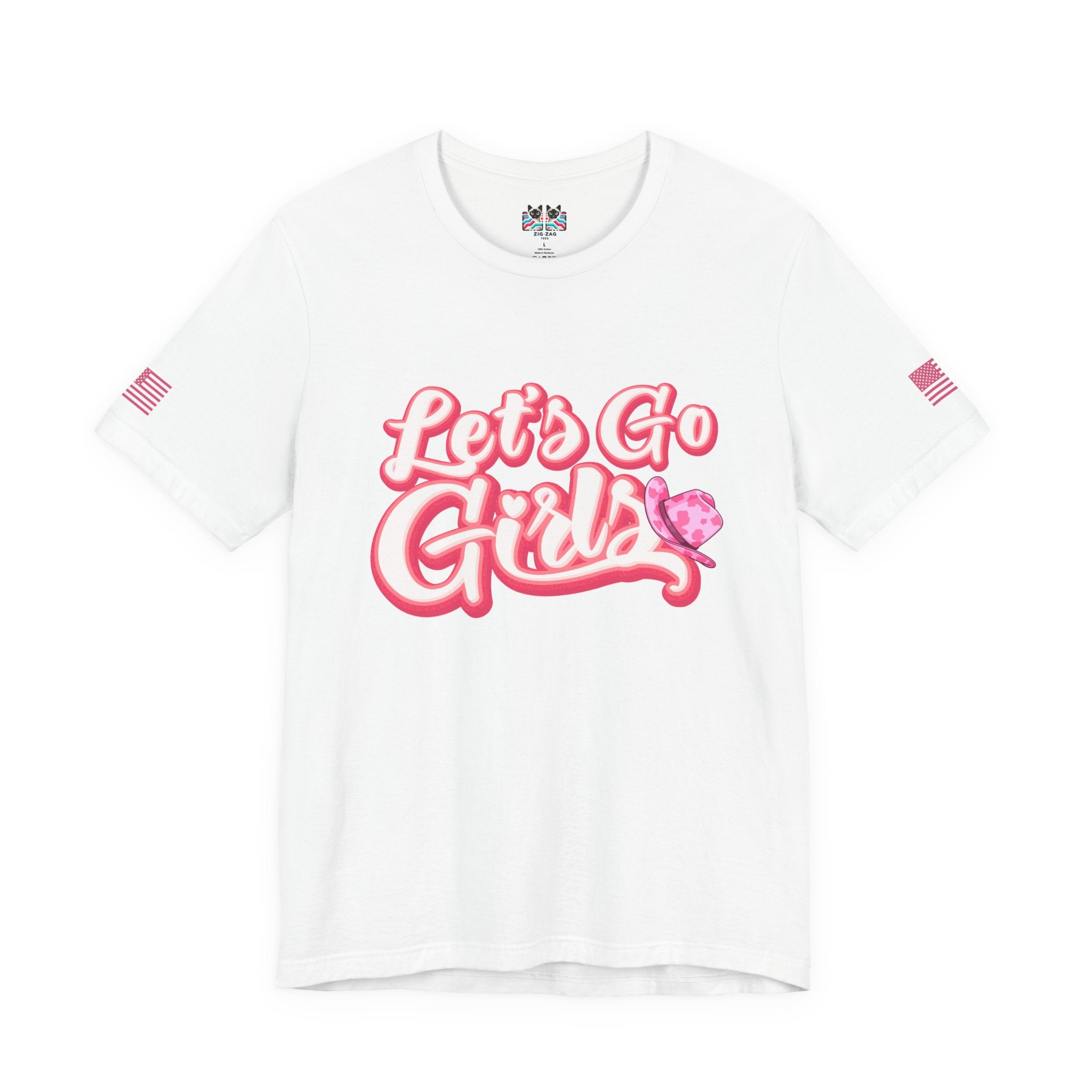 Let's Go Girls T-Shirt – Bold Retro Script Cowboy Hat Graphic Tee