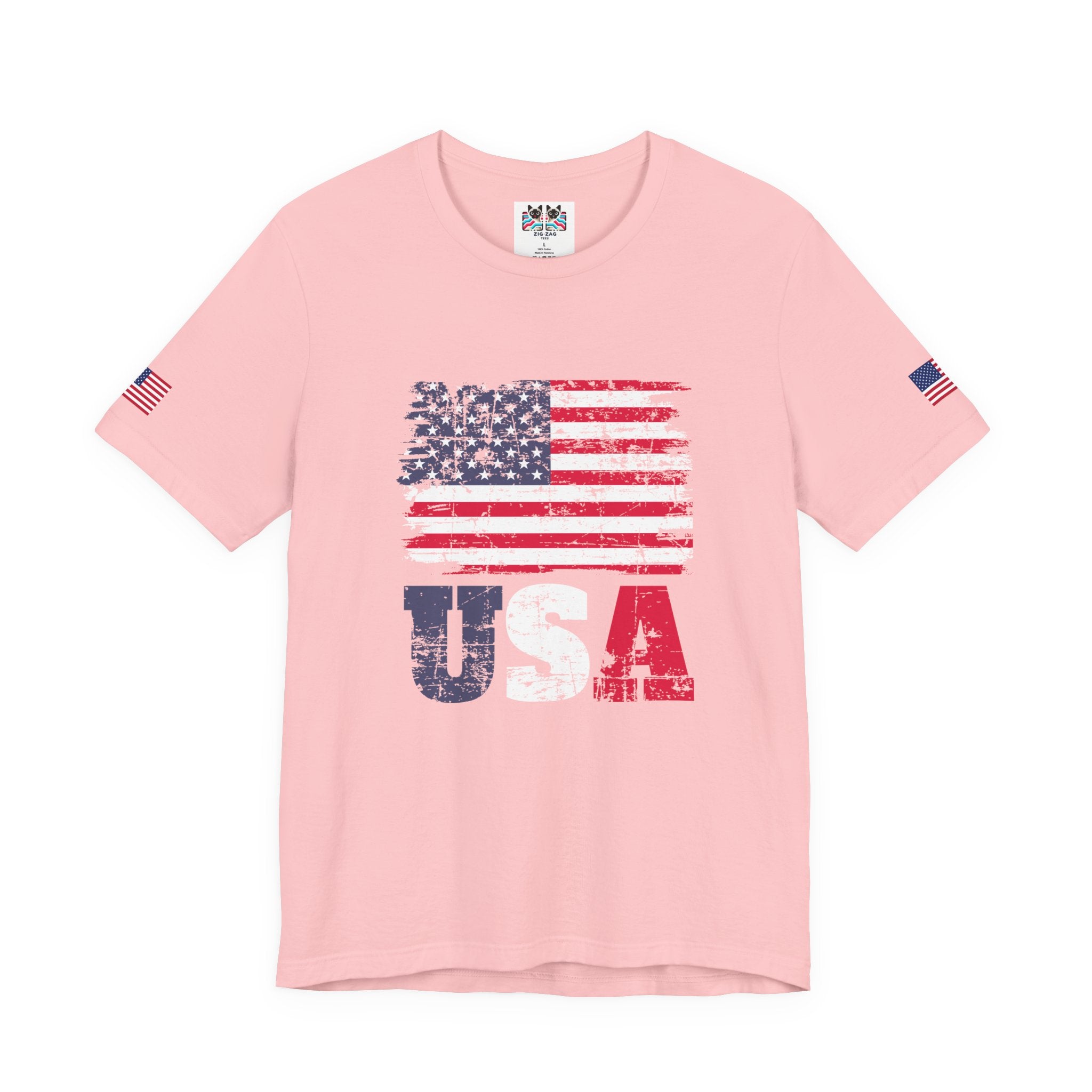USA Flag T-Shirt – Vintage American Flag Patriotic Graphic Tee