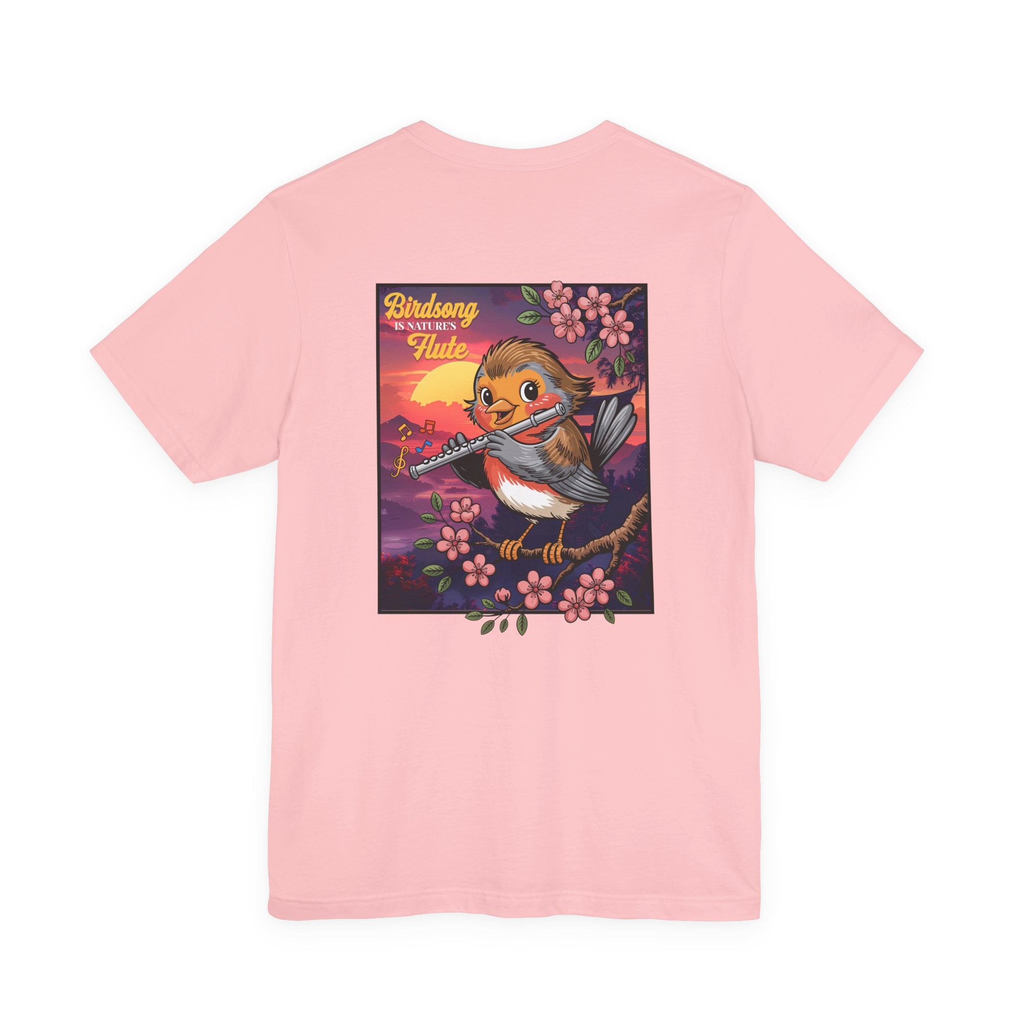 Bird Is Nature’s Flute Sunrise Music T-Shirt