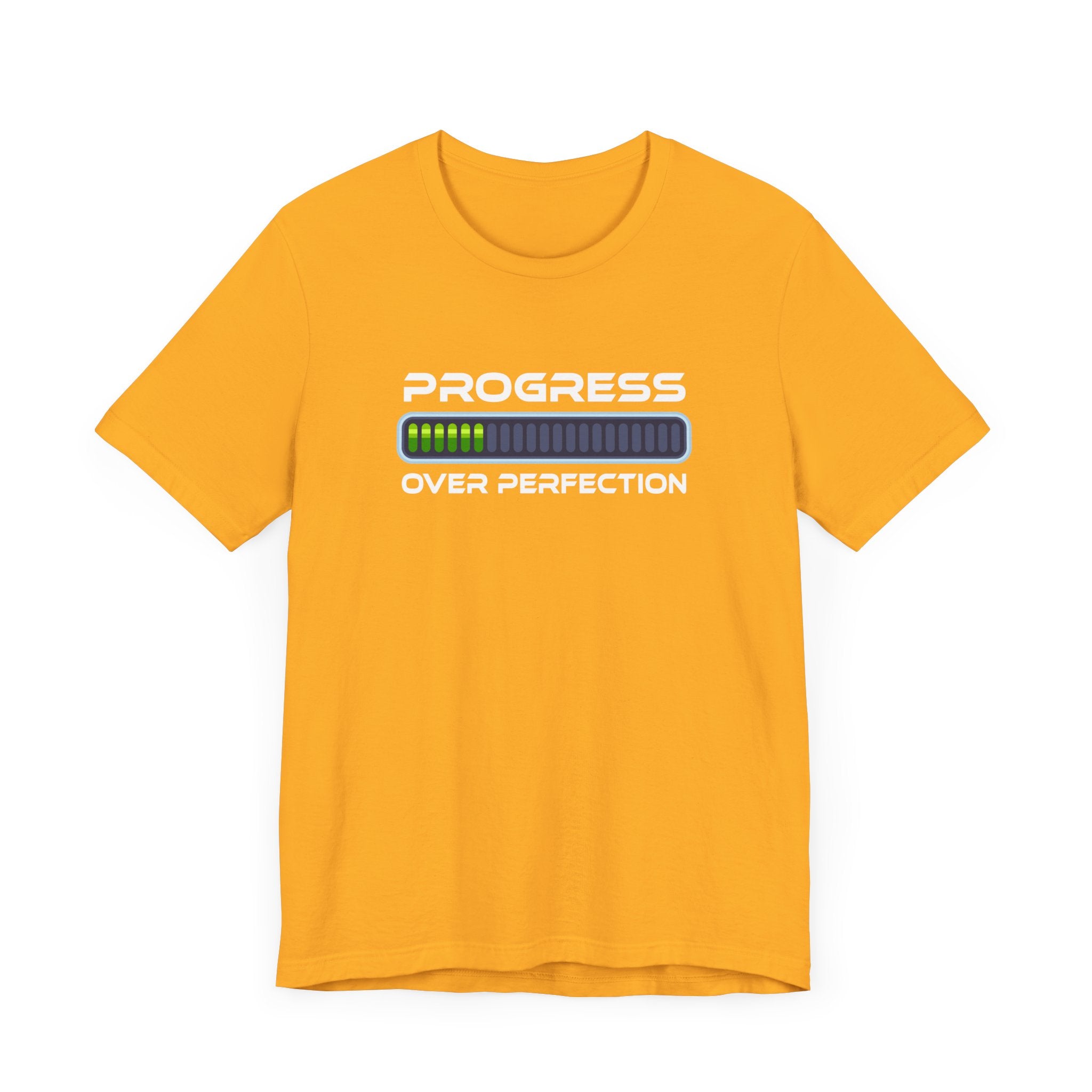 Progress Over Perfection Tee, Motivational Fitness Shirt, Personal Growth Workout Top, Gym Journey Graphic Tee, Daily Grind Gift
