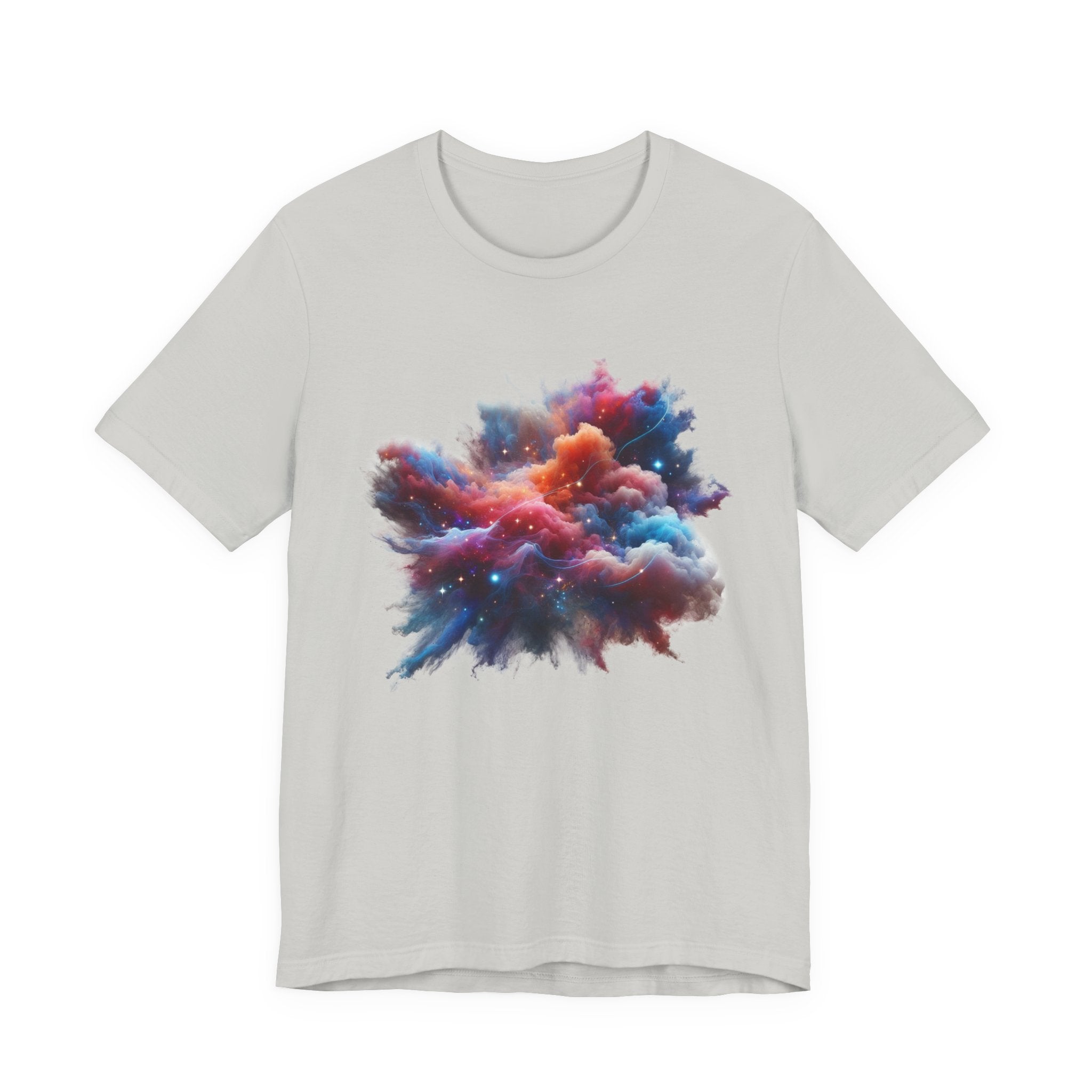 Cosmic Smoke – Colorful Space Swirl Graphic T-Shirt