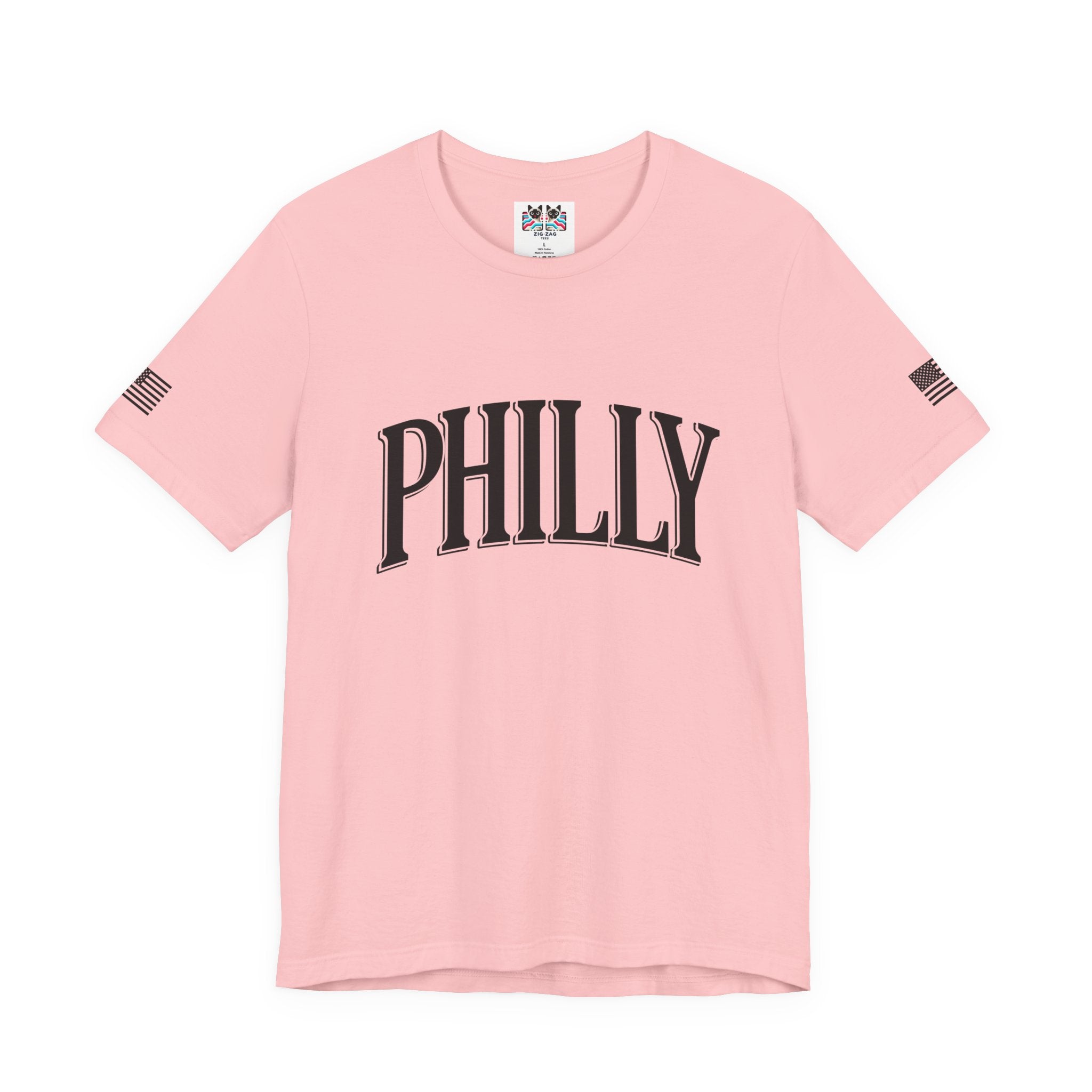 Philly T-Shirt – Bold Arched Classic Black Typography Graphic Tee