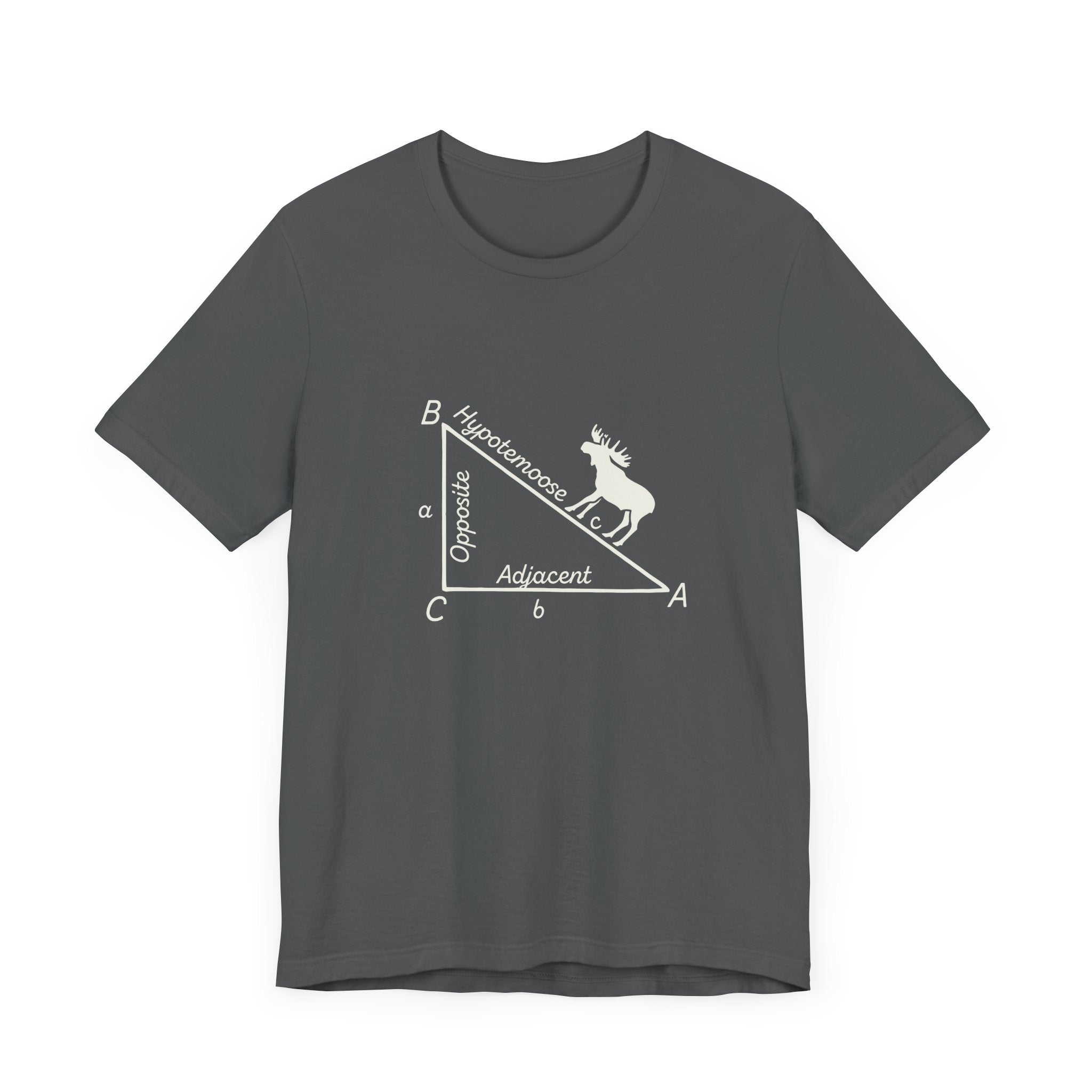 Moose on the Hypotenuse Shirt – Math Joke Right Triangle Graphic