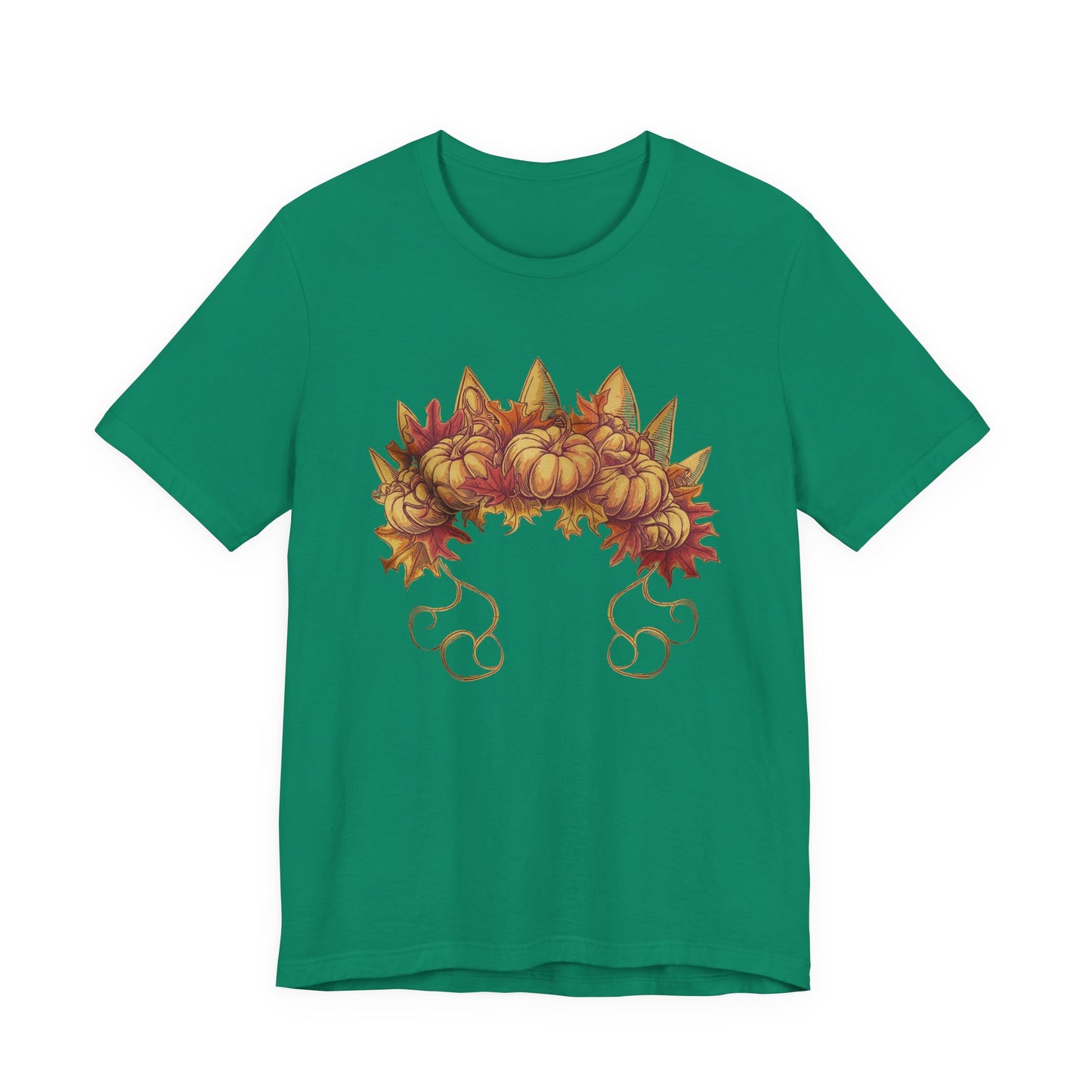 Pumpkin Queen’s Satchel – Botanical Pumpkin Plant & Leaves Graphic T-Shirt