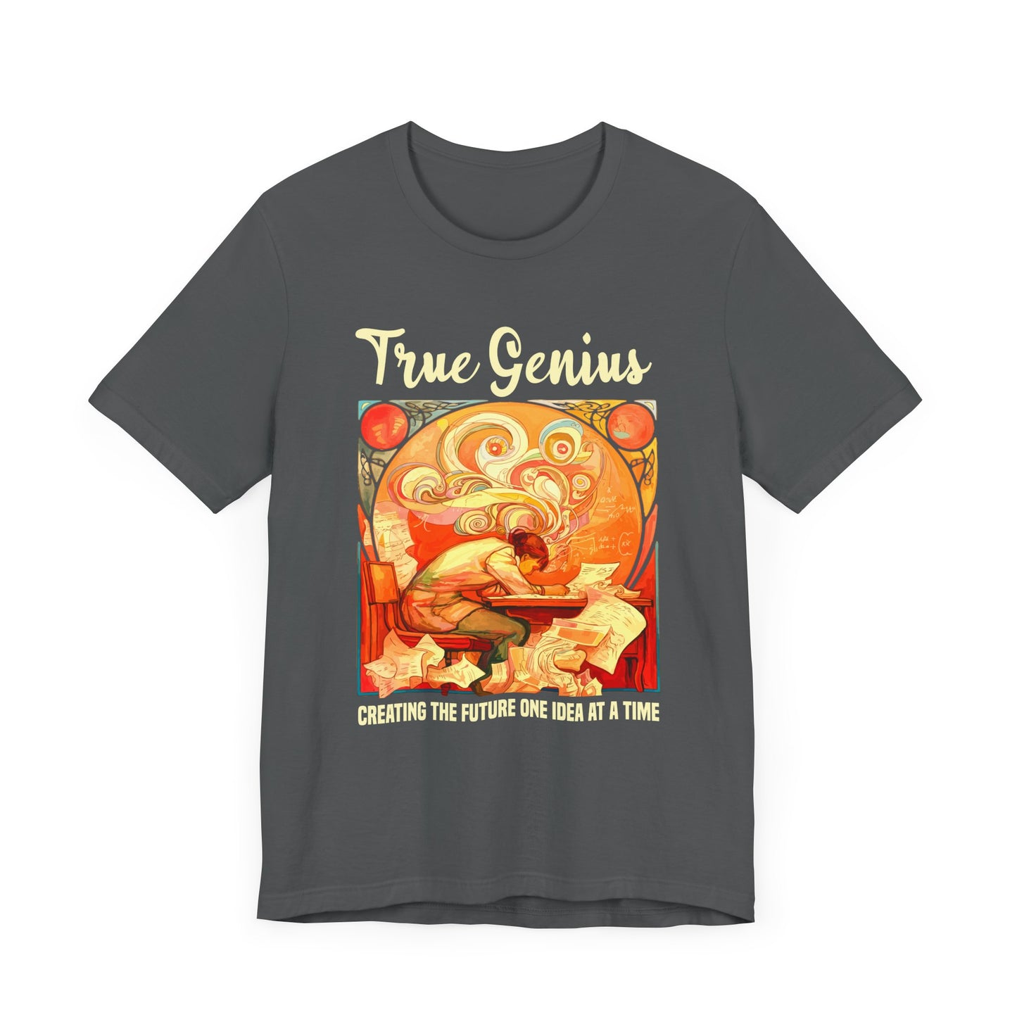 Genius at Work Tee, Smart Humor Shirt, Academic Energy Top, Funny Intelligence Graphic Tee, Clever Nerd Gift