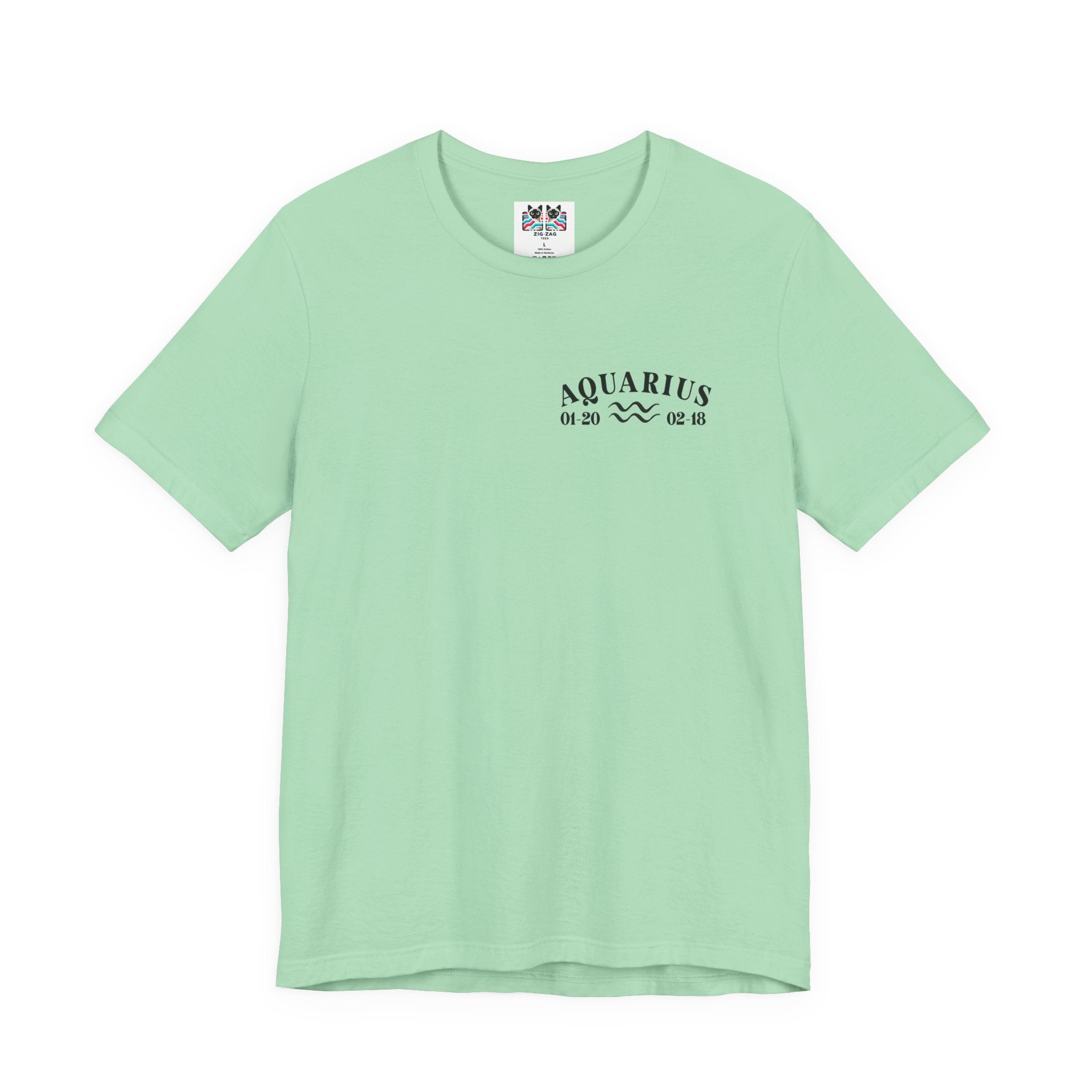 Aquarius Constellation & Floral Zodiac T-Shirt – January 20 to February 18