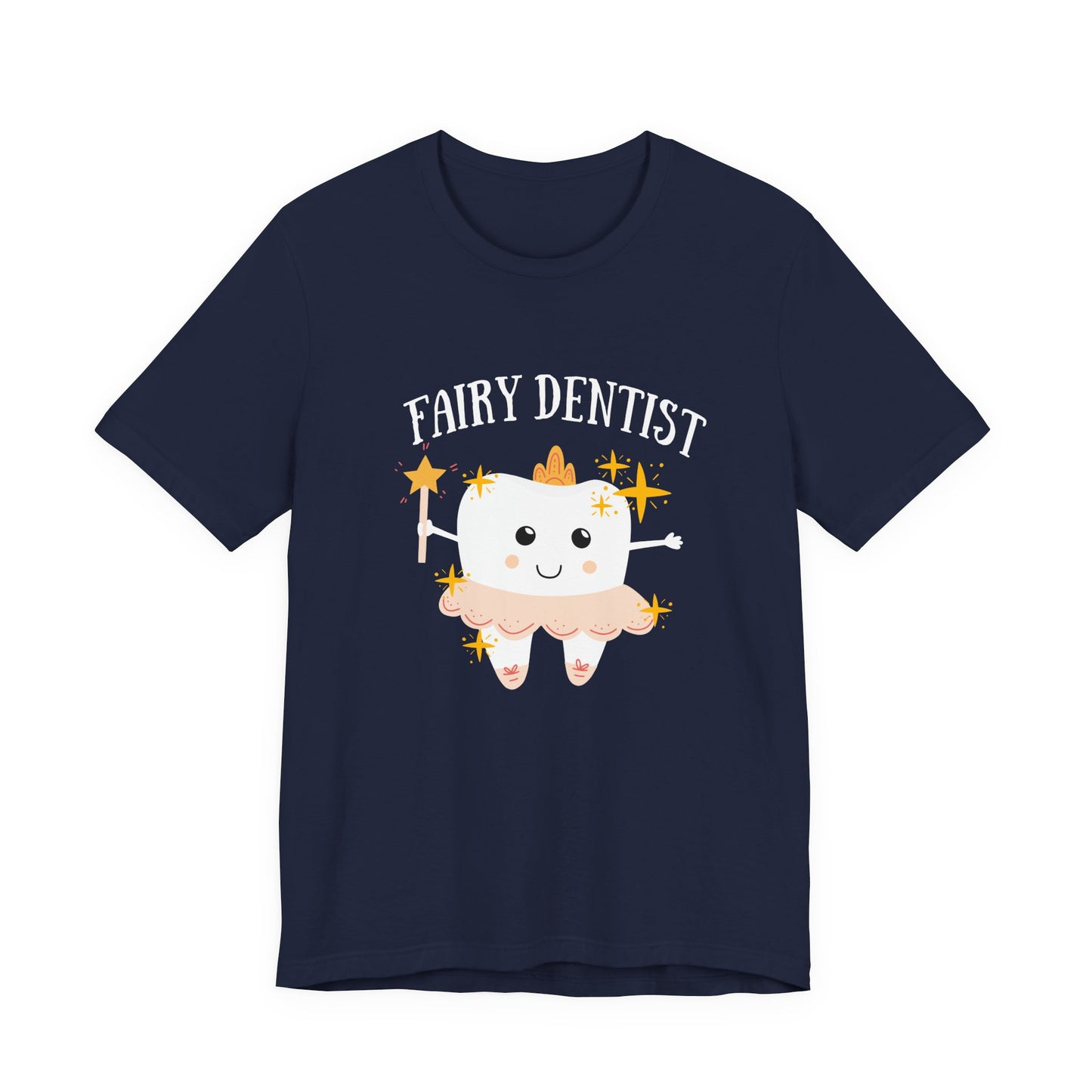 Fairy Dentist T Shirt Large Smiling Tooth with Wand and Fairy Costume