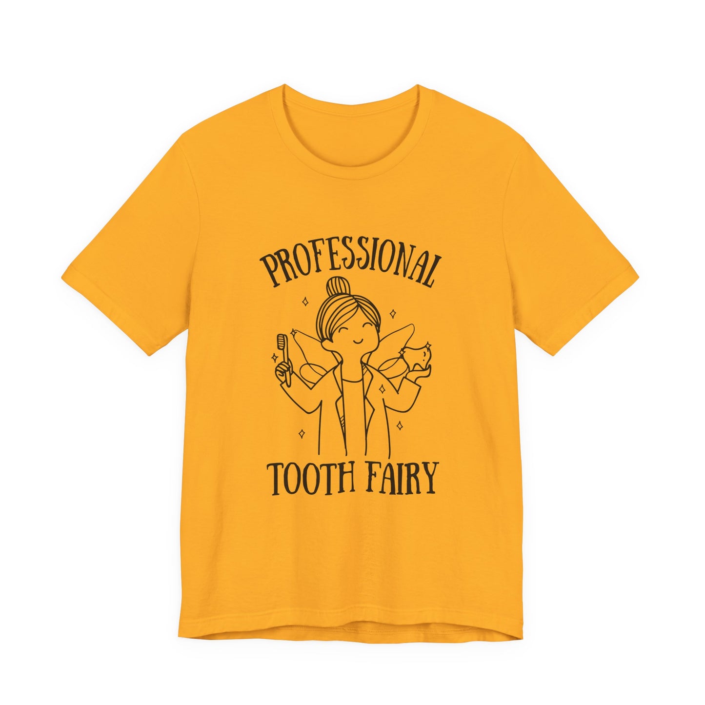 Professional Tooth Fairy T Shirt Female Dental Doctor Fairy Design